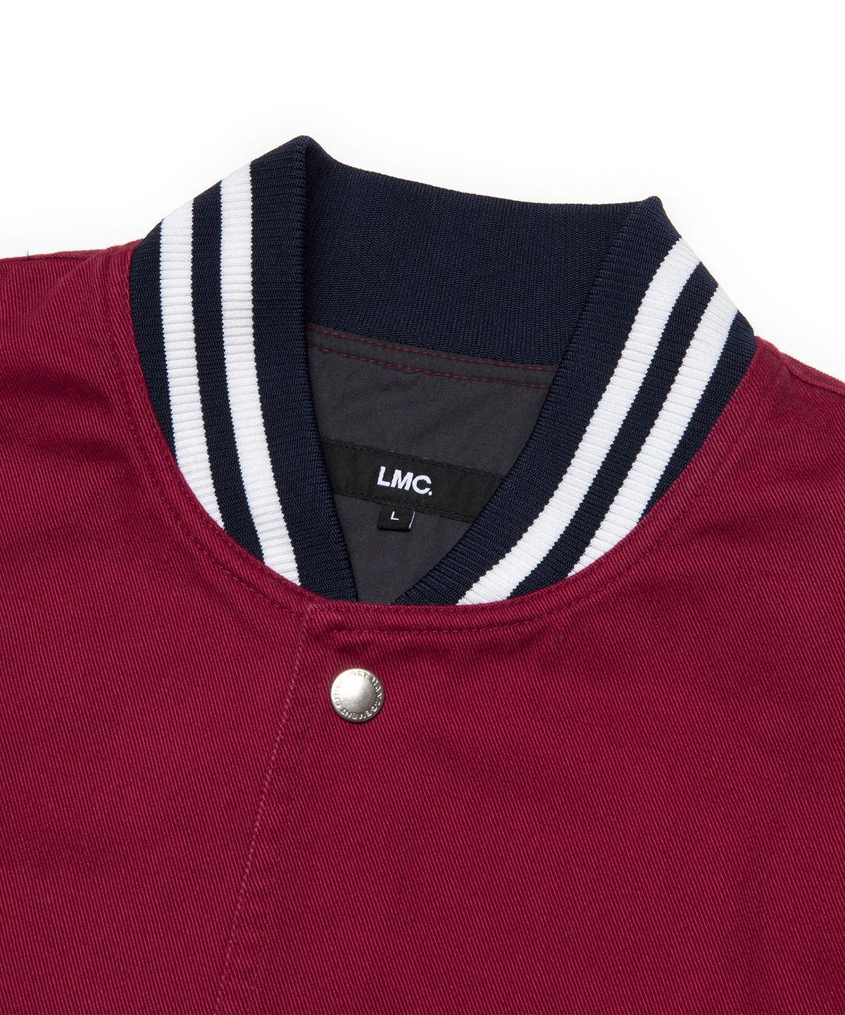 엘엠씨(LMC) LMC OVAL WASHED BASEBALL JACKET burgundy