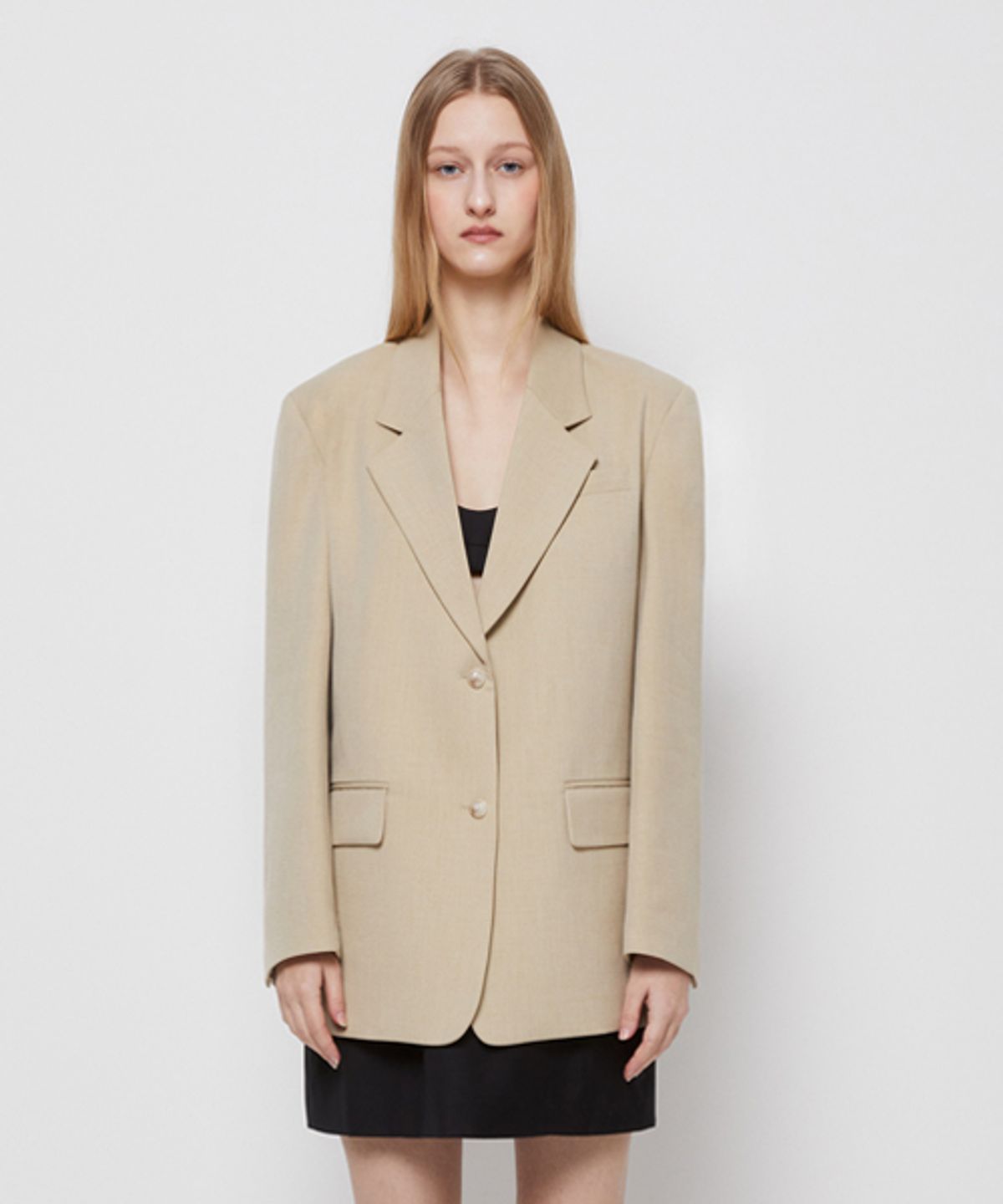 레이디 볼륨(LADY VOLUME) STANDARD SINGLE JACKET_LIGHT BEIGE