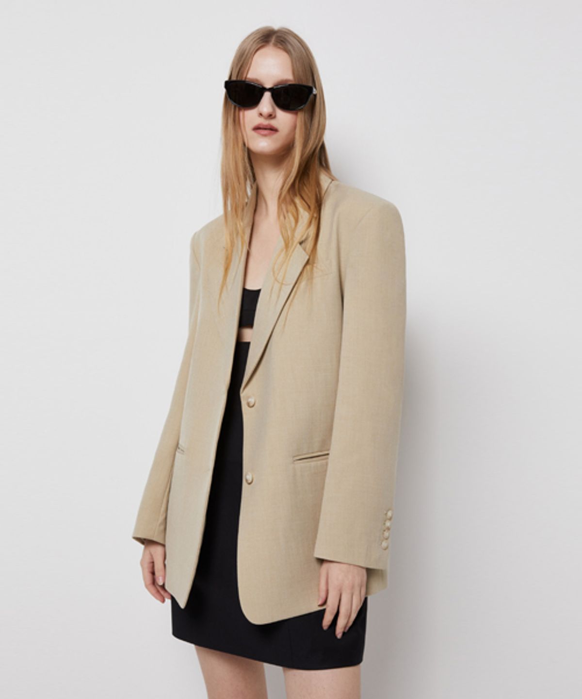 레이디 볼륨(LADY VOLUME) STANDARD SINGLE JACKET_LIGHT BEIGE