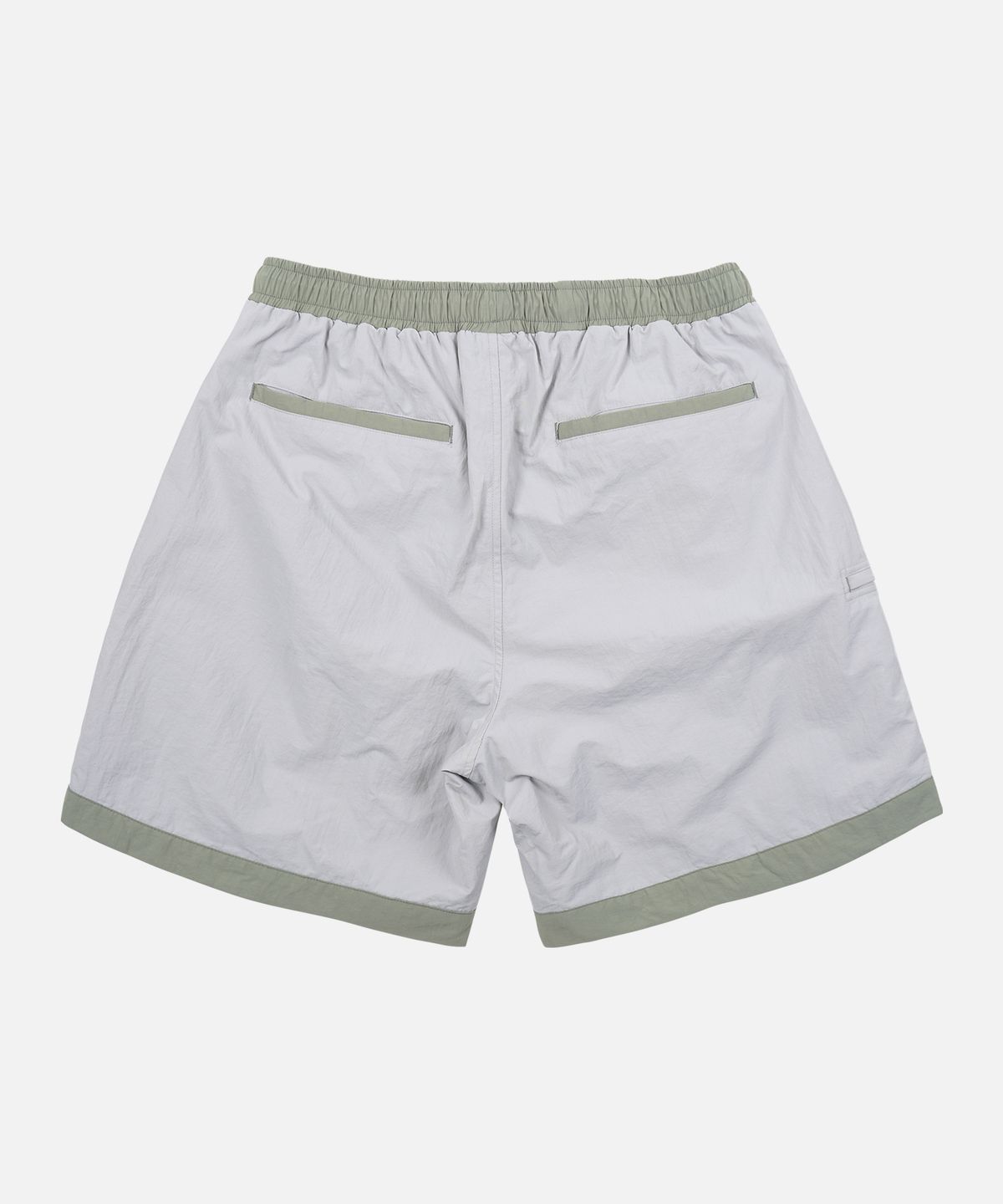 프리즘웍스(FRIZMWORKS) NYLON SET-UP TRACK SHORTS _ LIGHT GRAY