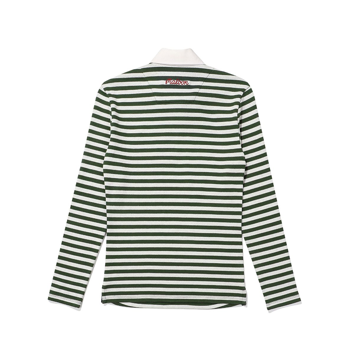 말본 골프(MALBON GOLF) 말본 스트라이프 폴로 티셔츠 GREEN (WOMAN)