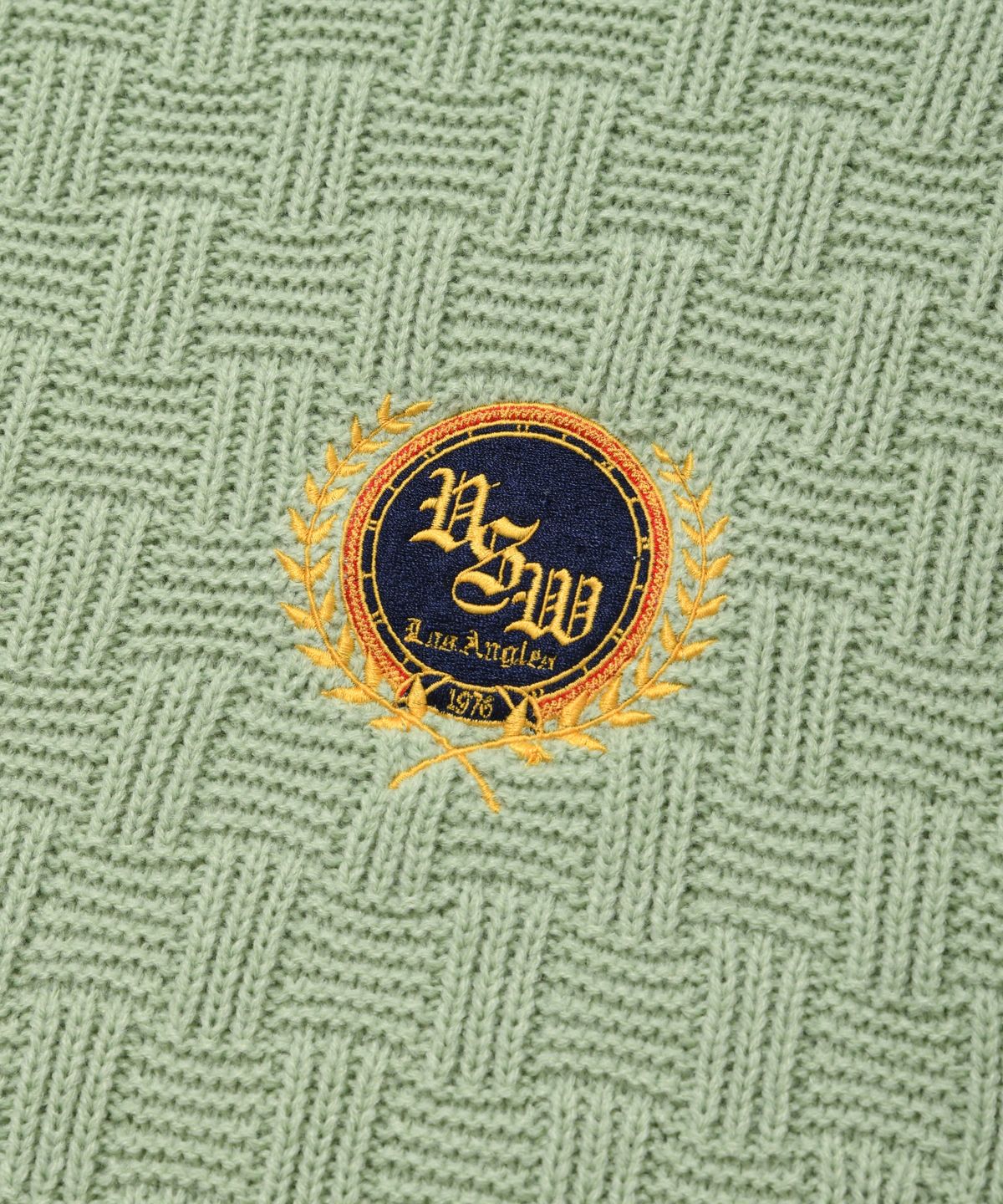 비전스트릿웨어(VISION STREETWEAR) VSW Emblem Knit Vest Apple Green