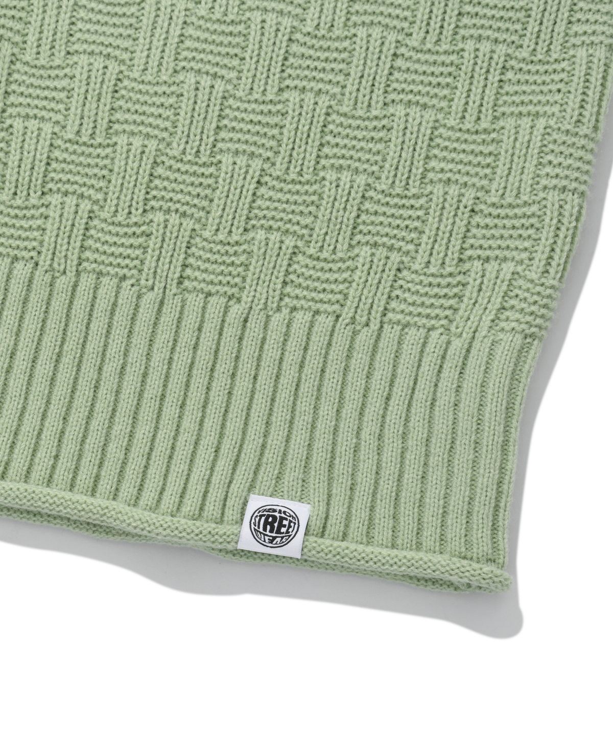 비전스트릿웨어(VISION STREETWEAR) VSW Emblem Knit Vest Apple Green