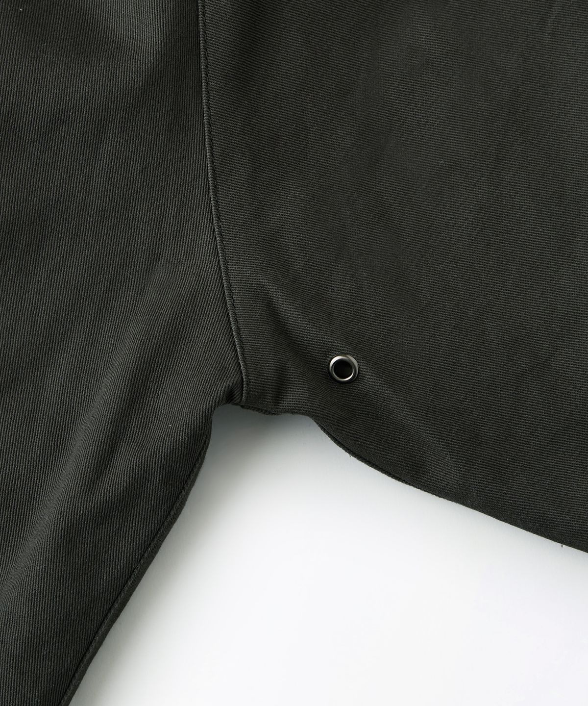 아웃스탠딩(OUTSTANDING) CORDUROY COLLAR SHORT JACKET_OLIVE GREEN