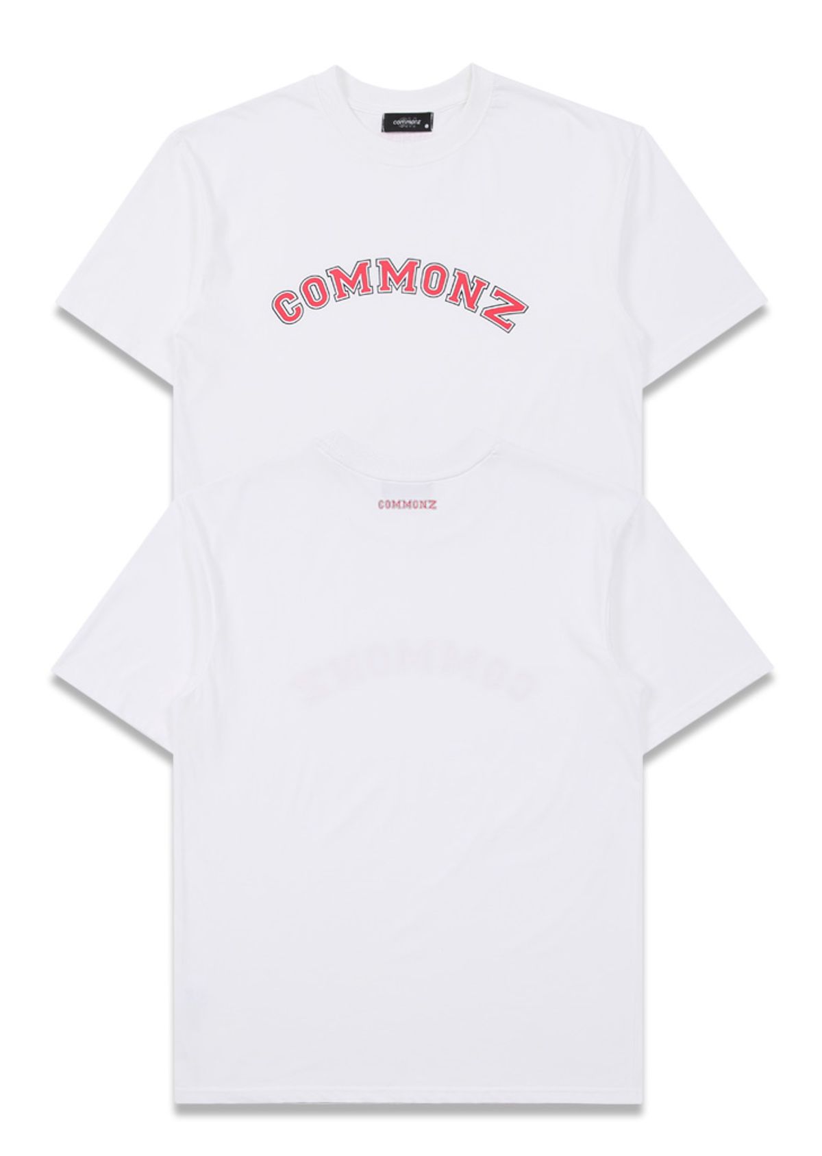 커먼즈(COMMONZ) 아치로고 티셔츠_화이트
