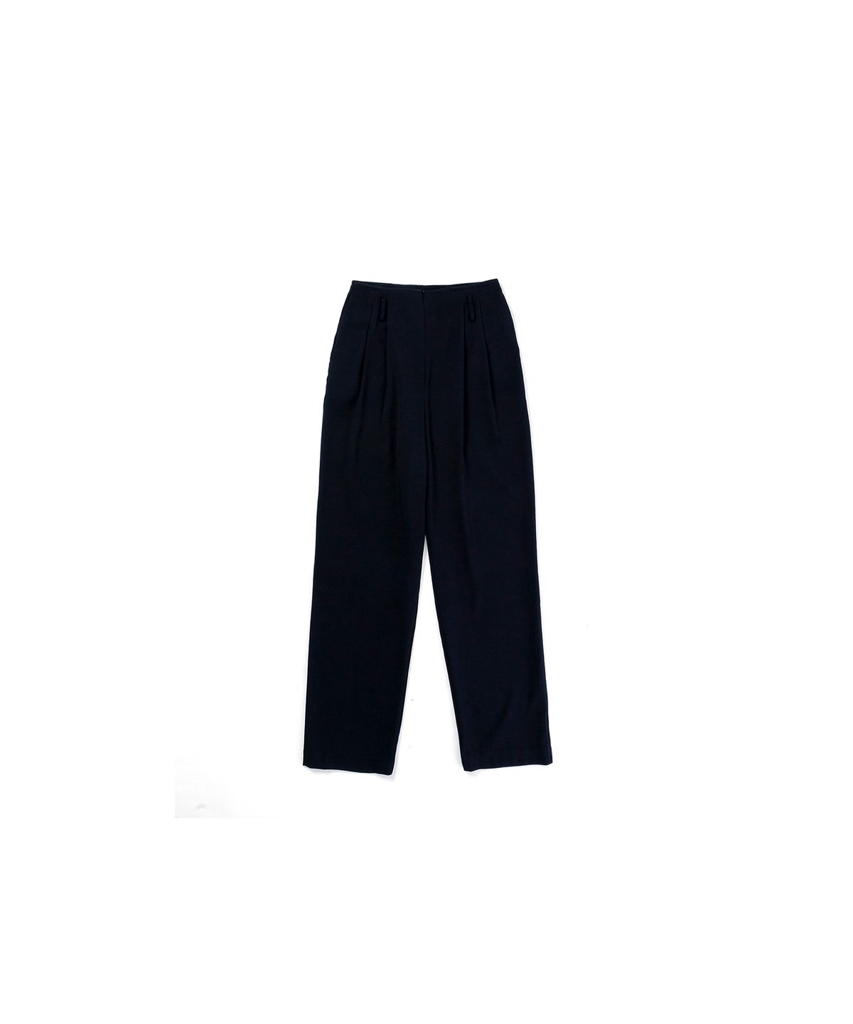 320쇼룸(320SHOWROOM) COTTON TUCK TAPERED PANTS BLACK