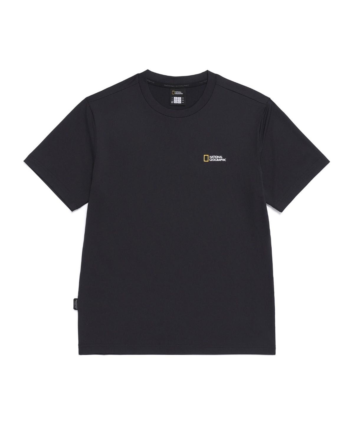 내셔널지오그래픽(NATIONALGEOGRAPHIC) 유니 메이스 기능성 2PACK 반팔 티셔츠 BLACK