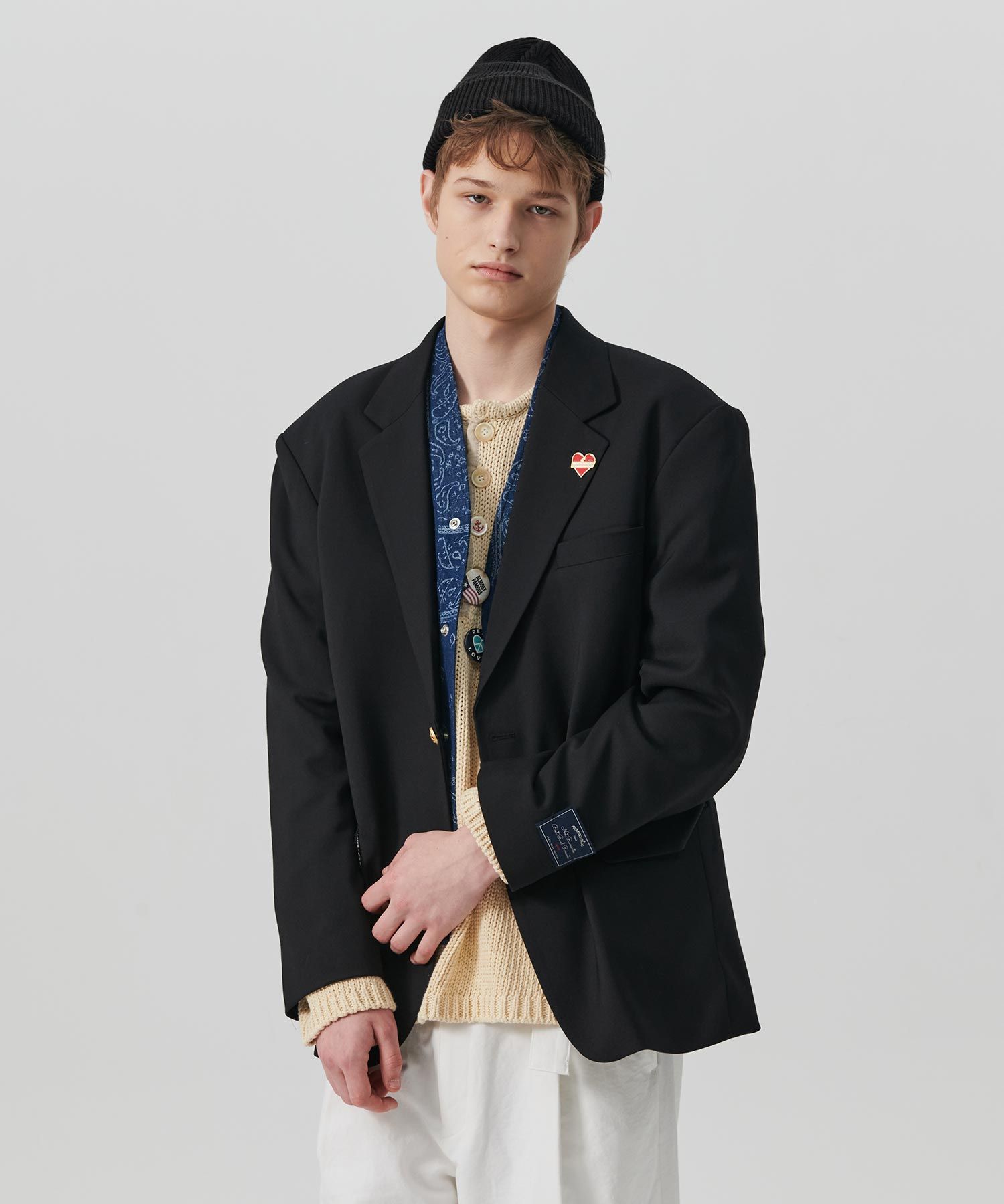 MUSINSA | BEYOND CLOSET NOMANTIC HIDDEN LINING HQ JACKET BLACK