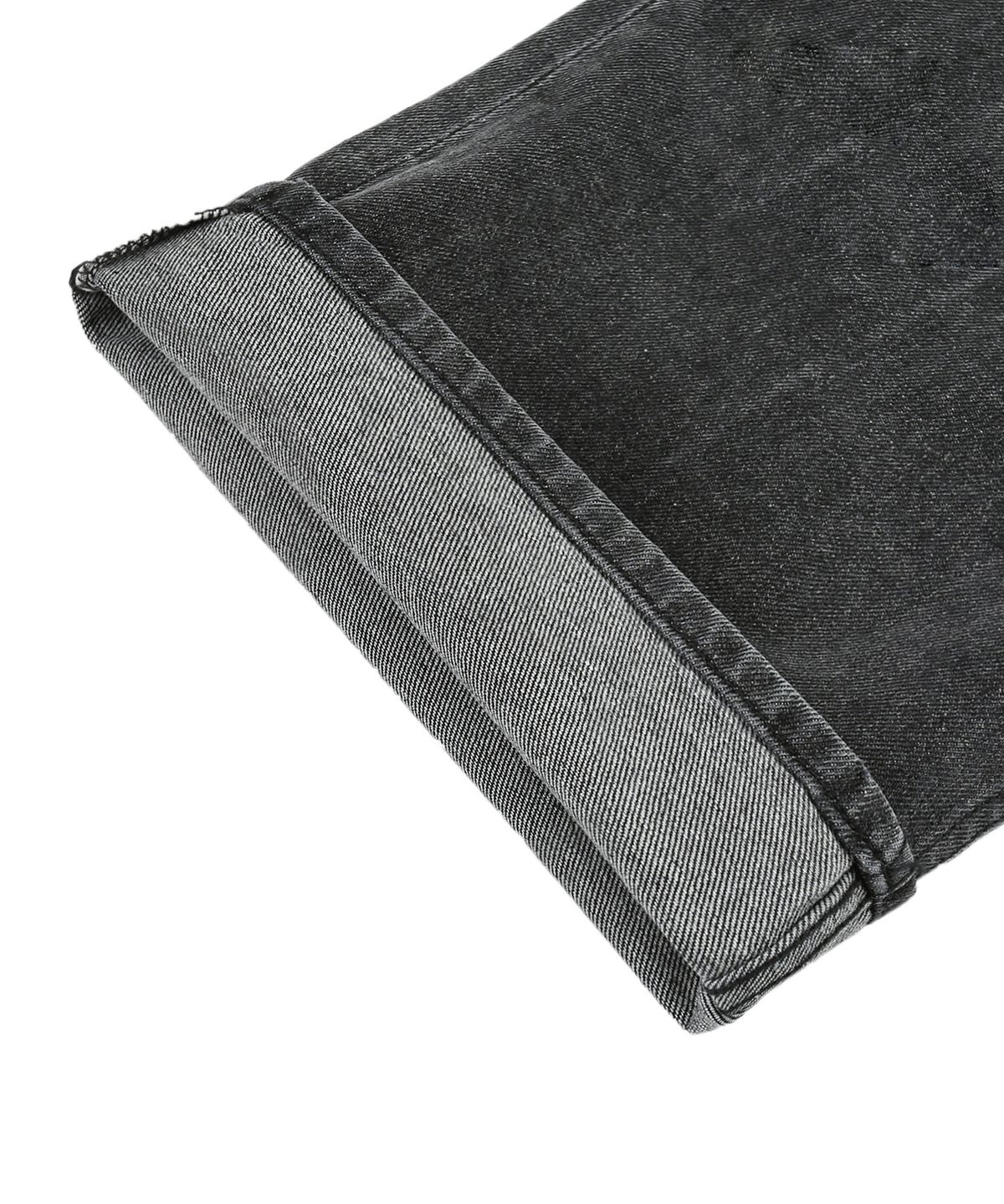 트릴리온(TRILLION) 바이오스톤 워싱 와이드 데님 팬츠 (DEEP GRAY)