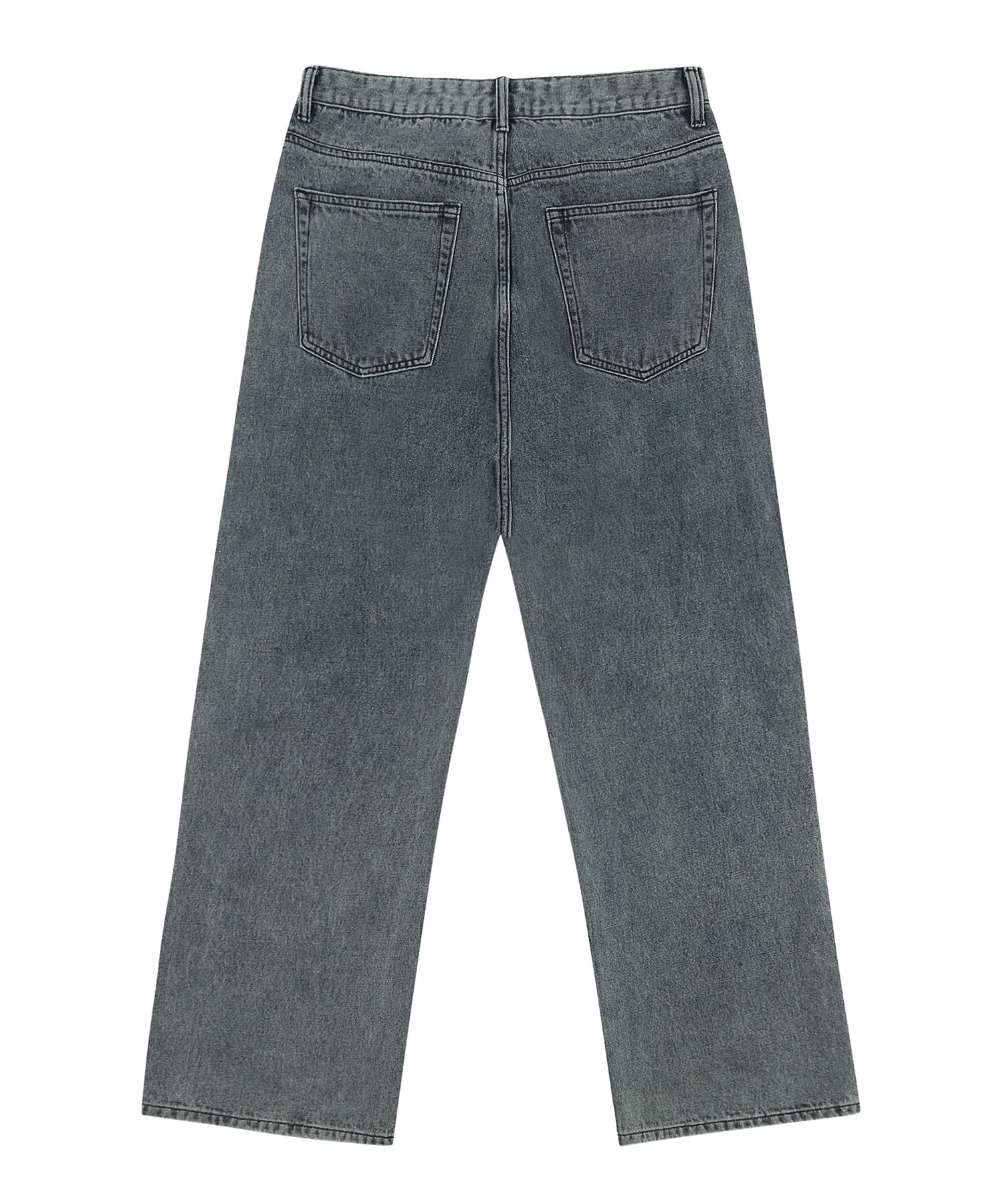 ★TRILLION★ Biostone washed wide denim pants DEEP BLUE TRSD MUSINSA | TRILLION Biostone Washing Wide Denim Pants_BEIGE BLUE
