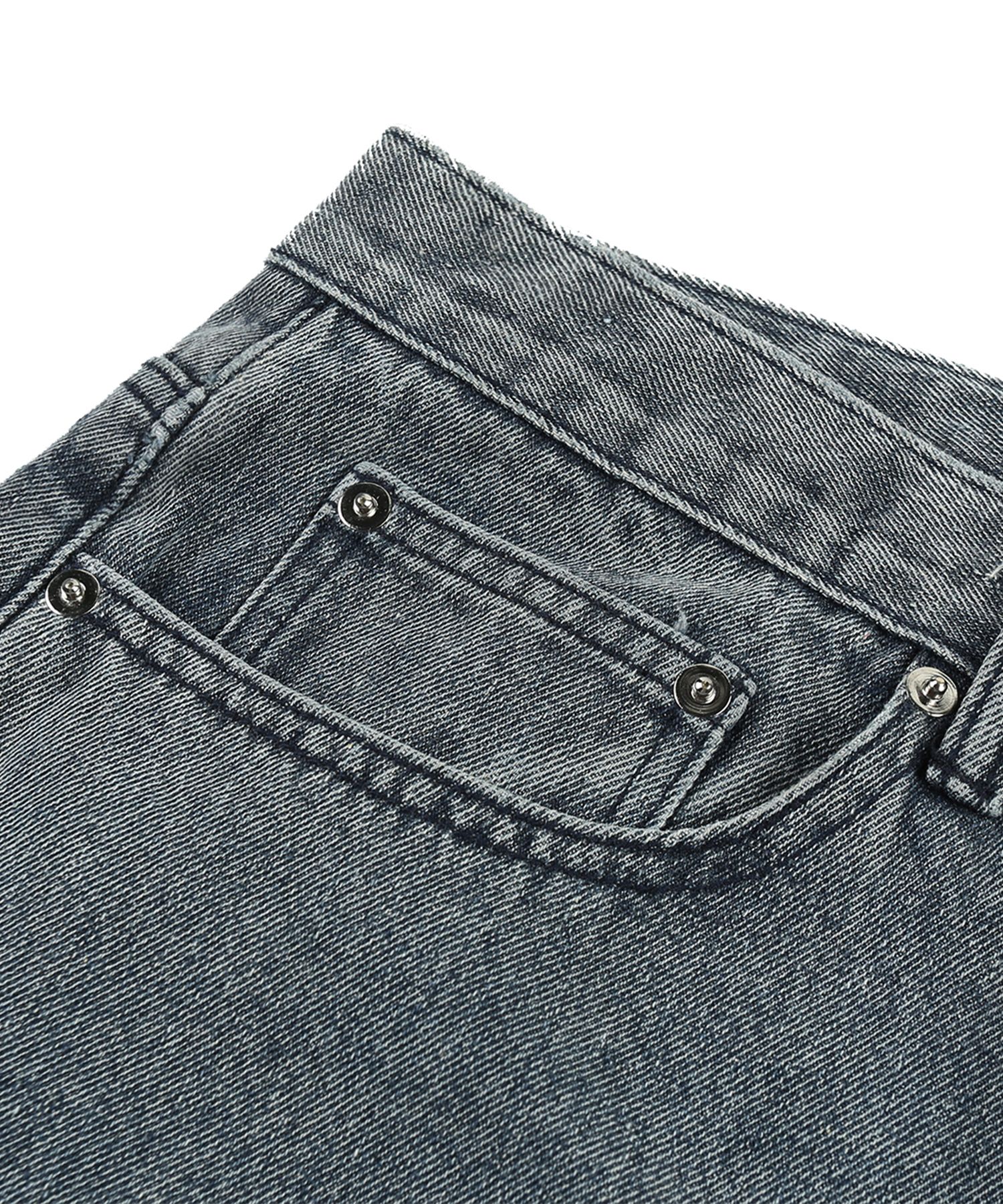 ★TRILLION★ Biostone washed wide denim pants DEEP BLUE TRSD MUSINSA | TRILLION BIOSTONE WASHED WIDE DENIM PANTS_BLUE GRAY