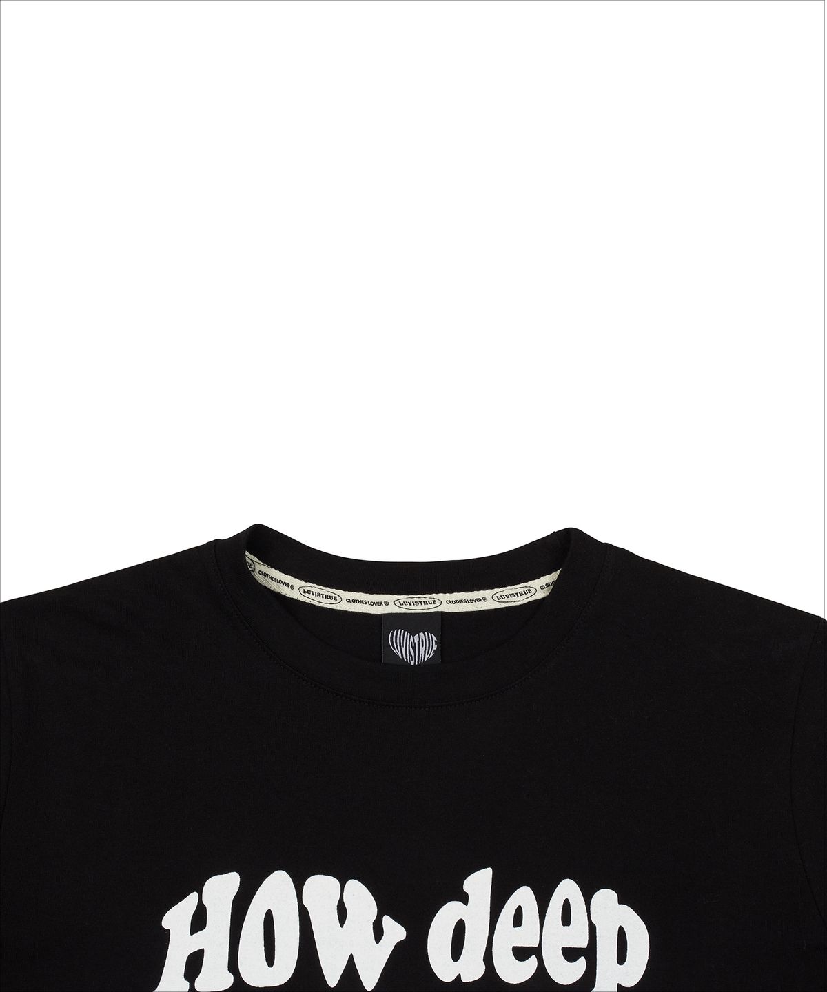 러브이즈트루(LUVISTRUE) CL LUV TEE(BLACK)
