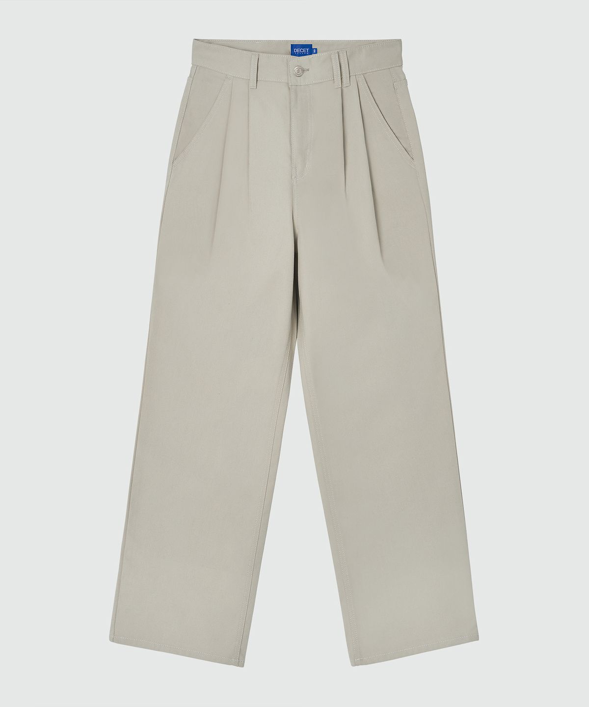 데케트(DECET) Dawn 2Pleats Wide Pants DCPT007LightBeige