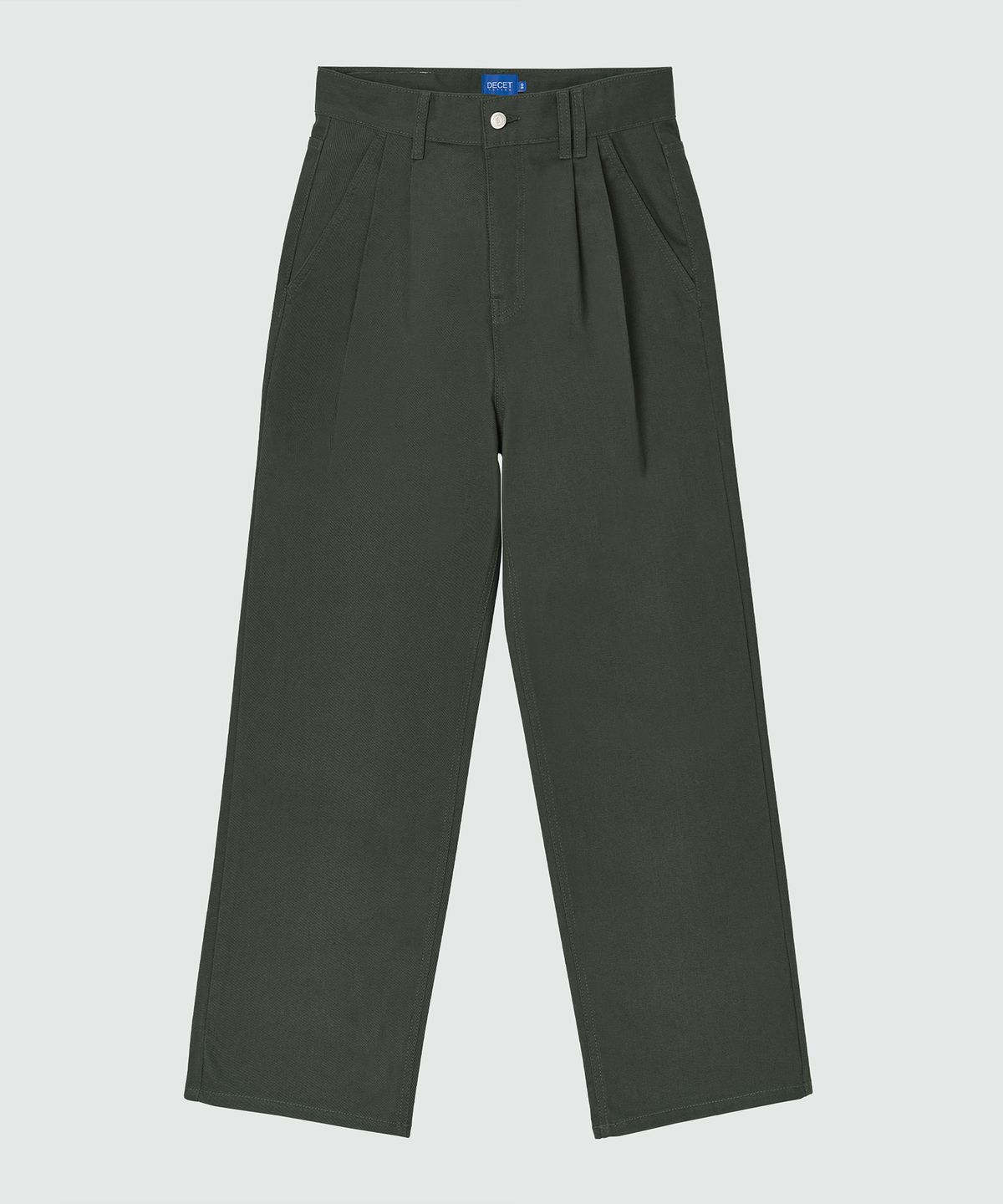 데케트(DECET) Dawn 2Pleats Wide Pants DCPT007Khaki