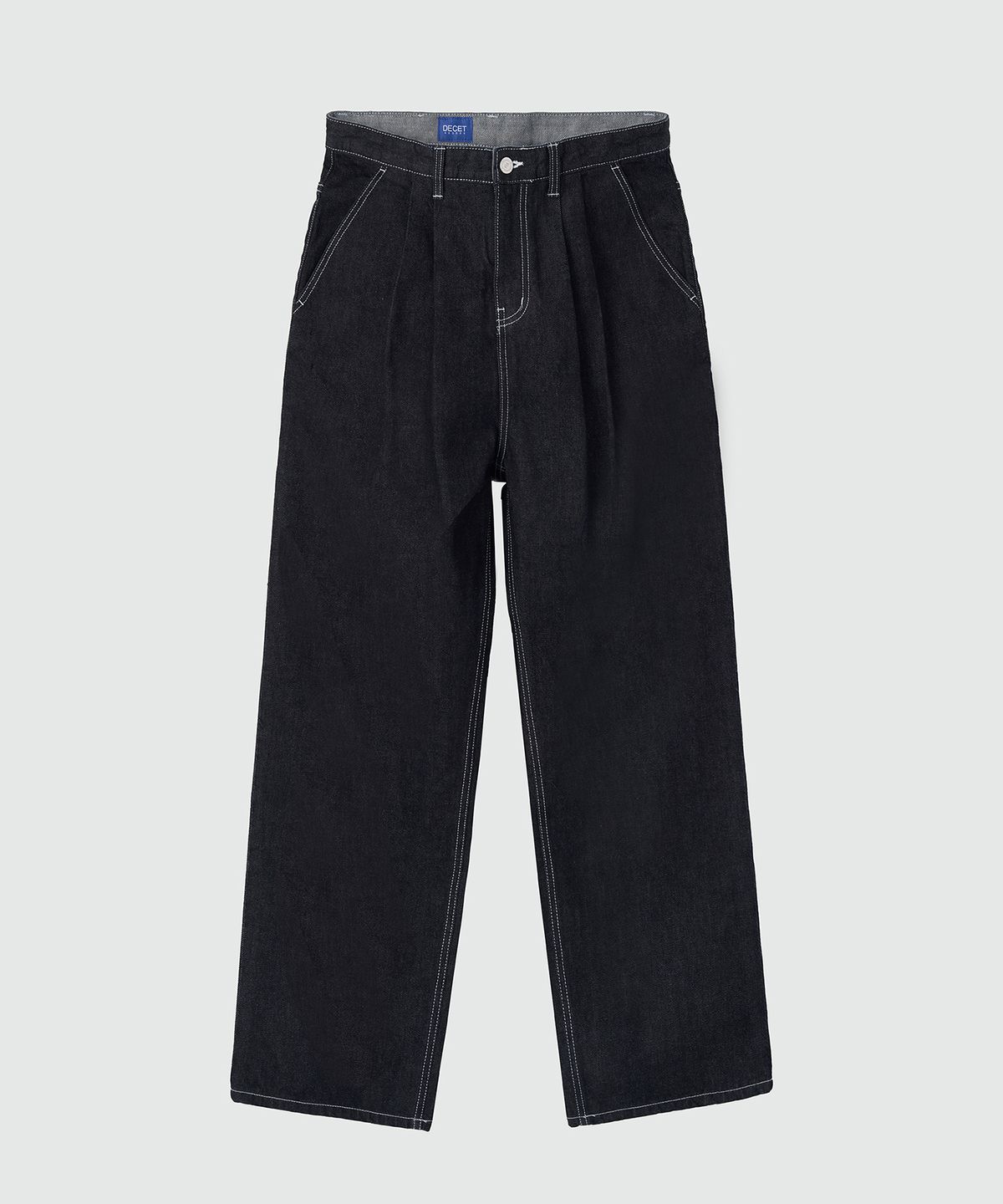 데케트(DECET) [AMC 데님]Dawn 2Pleats Wide Jeans DCPT007IndigoBlue