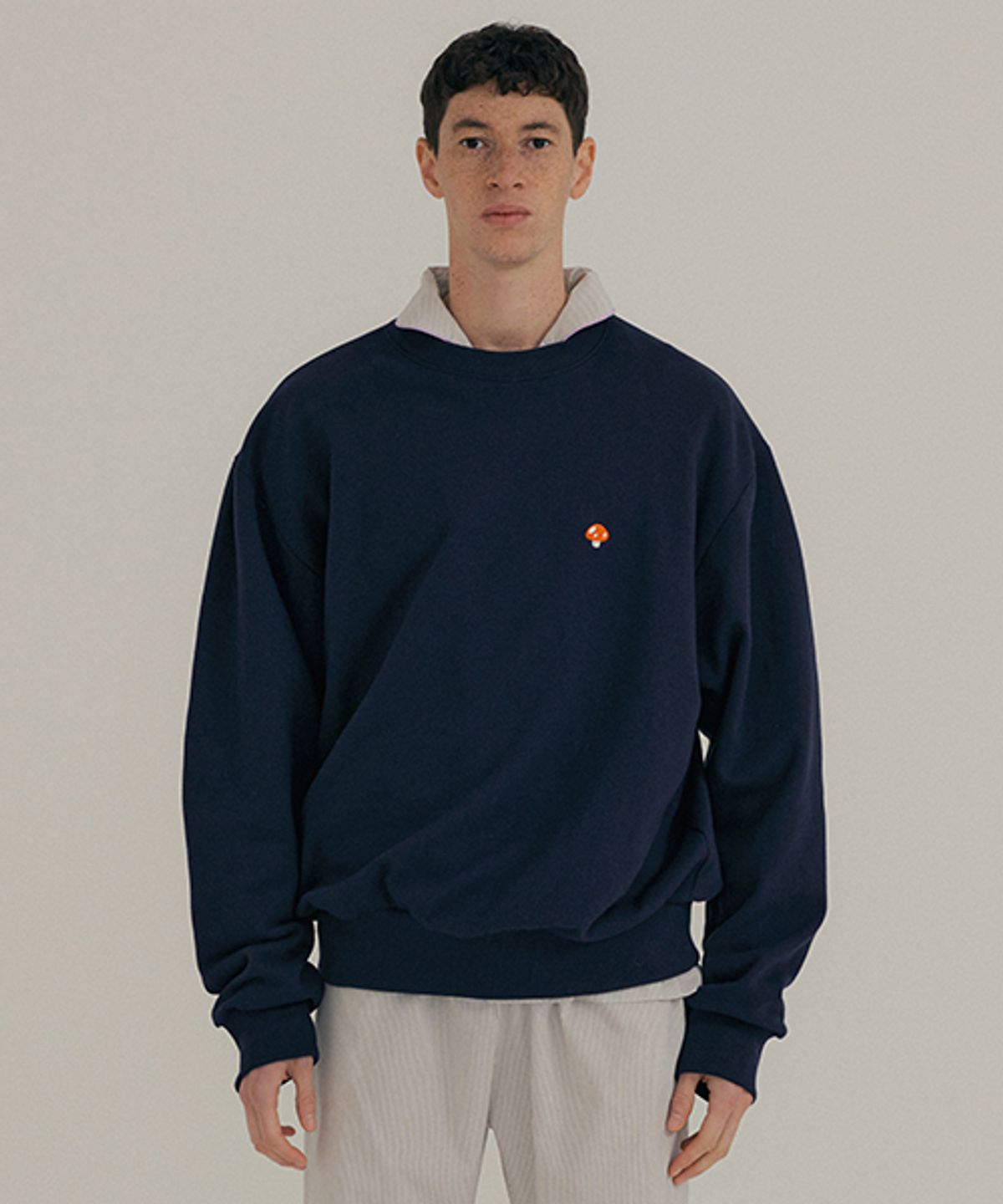 조스라운지(JO'S LOUNGE) Room Sweat Shirt Navy
