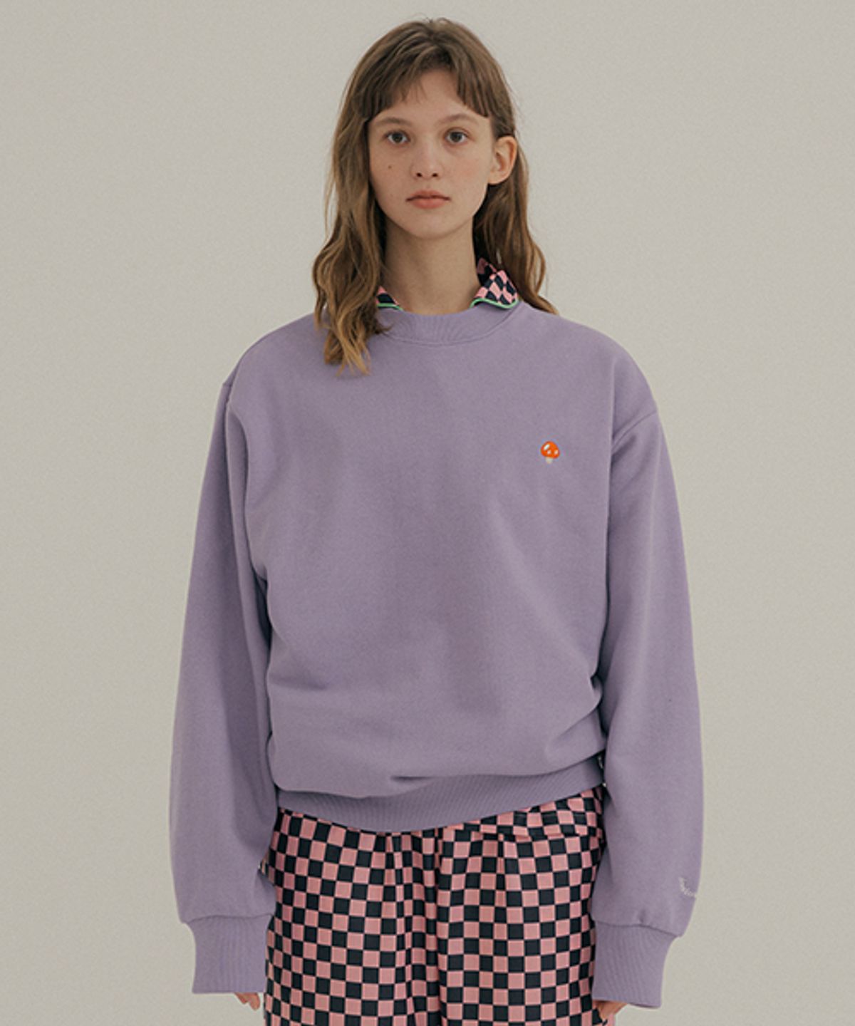 조스라운지(JO'S LOUNGE) Room Sweat Shirt Light Purple