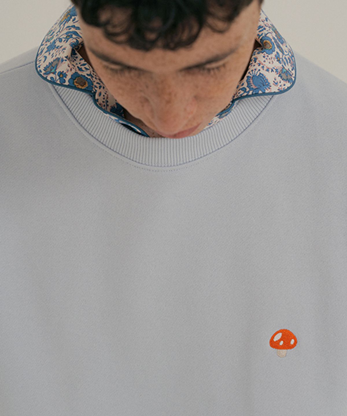 조스라운지(JO'S LOUNGE) Room Sweat Shirt Cloudy Blue