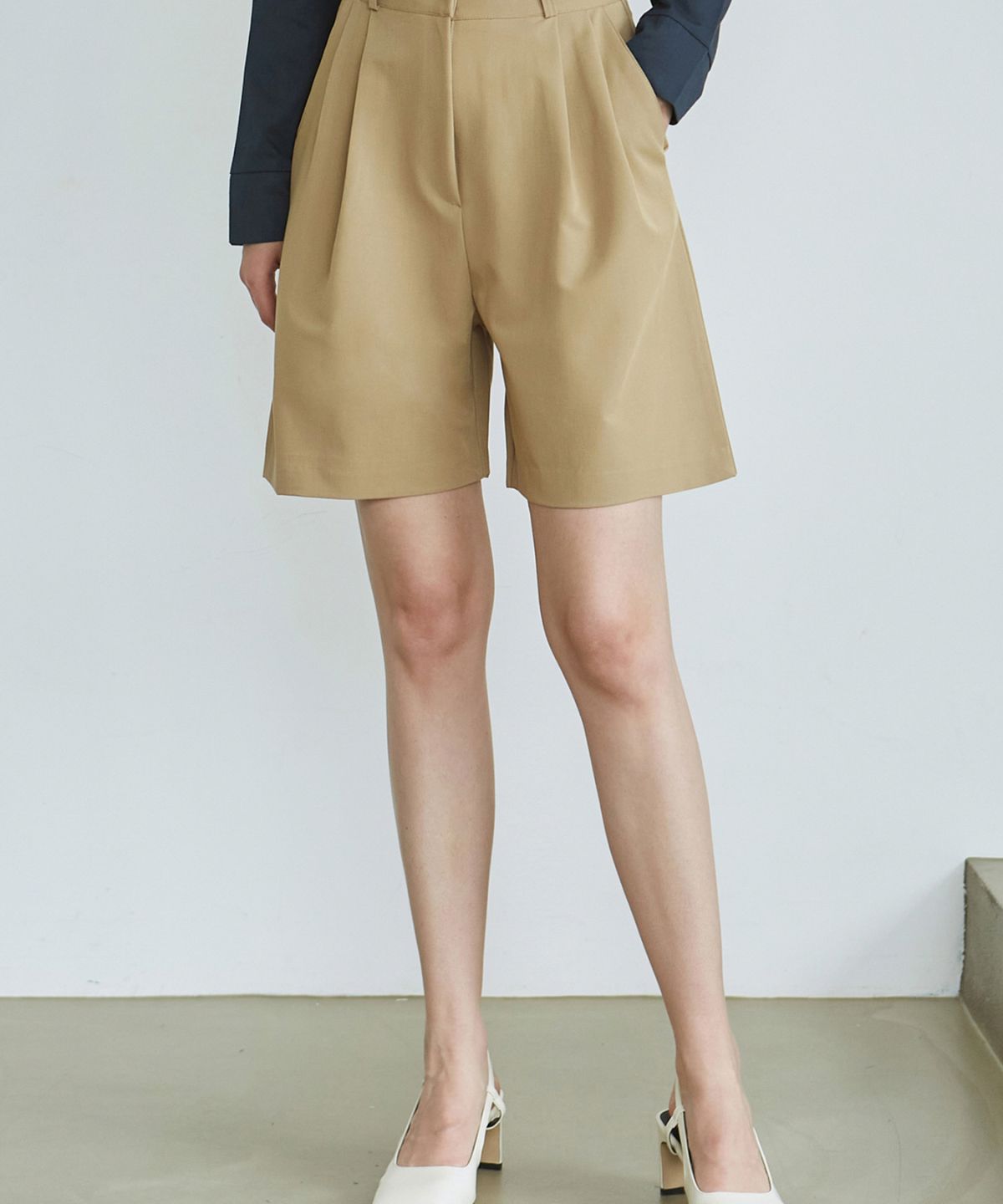 닉앤니콜(NICK&NICOLE) TWO PINTUCK BERMUDA PANTS_5 COLOR