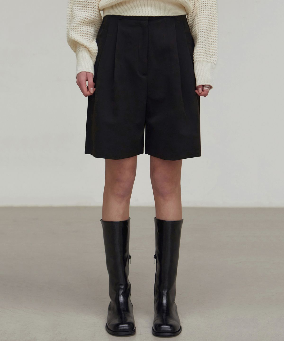닉앤니콜(NICK&NICOLE) TWO PINTUCK BERMUDA PANTS_5 COLOR