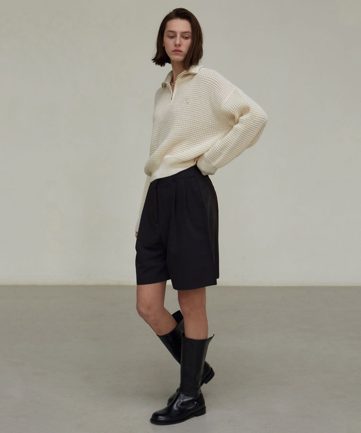 닉앤니콜(NICK&NICOLE) TWO PINTUCK BERMUDA PANTS_5 COLOR