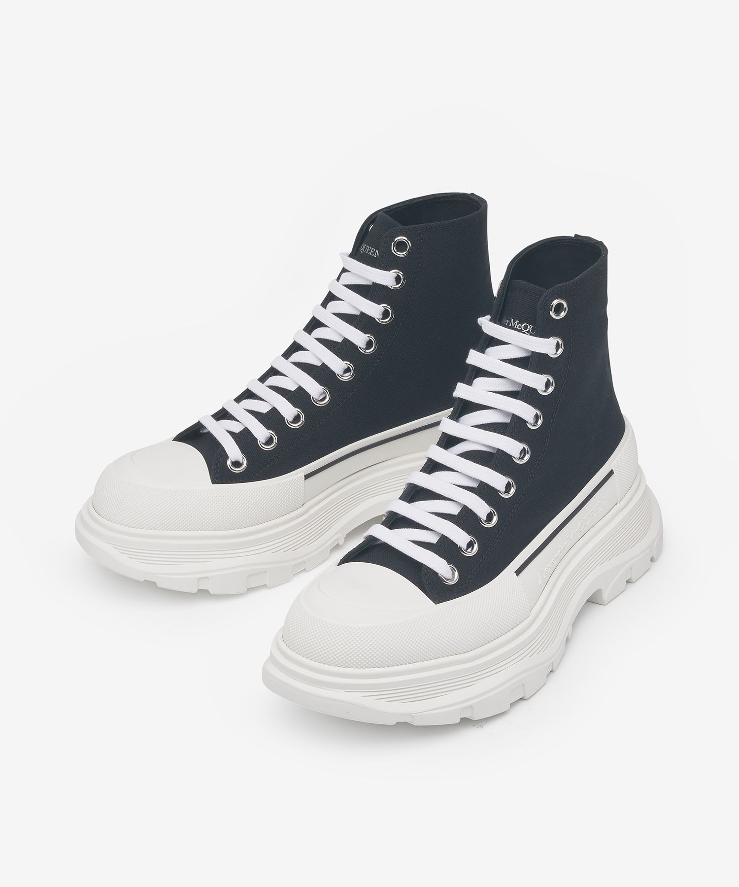 MUSINSA | ALEXANDER McQUEEN Canvas Tread Slick High Top