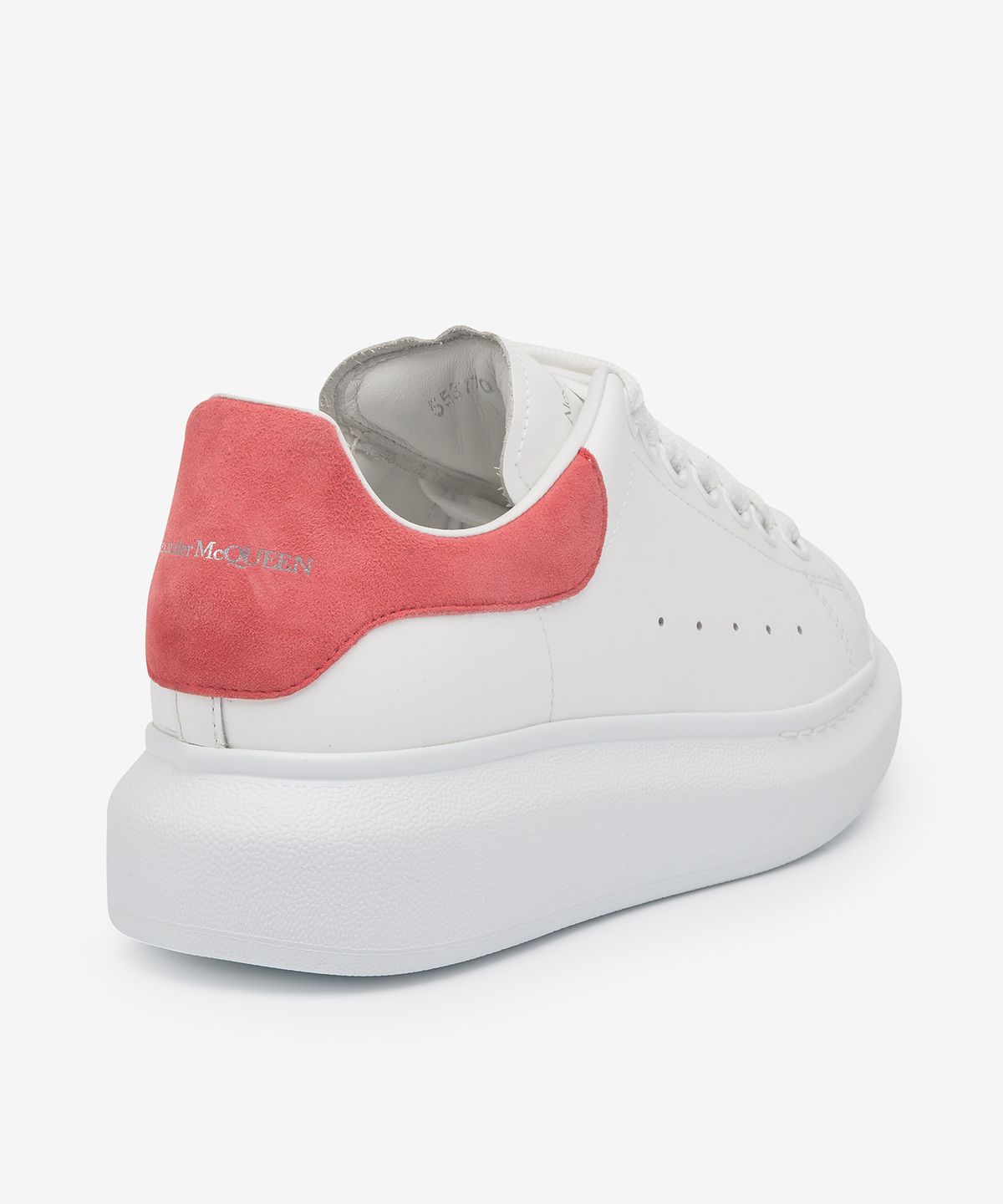 알렉산더 맥퀸(ALEXANDER McQUEEN) 오버사이즈 스니커즈 - 화이트:코랄 / 553770WHGP79663