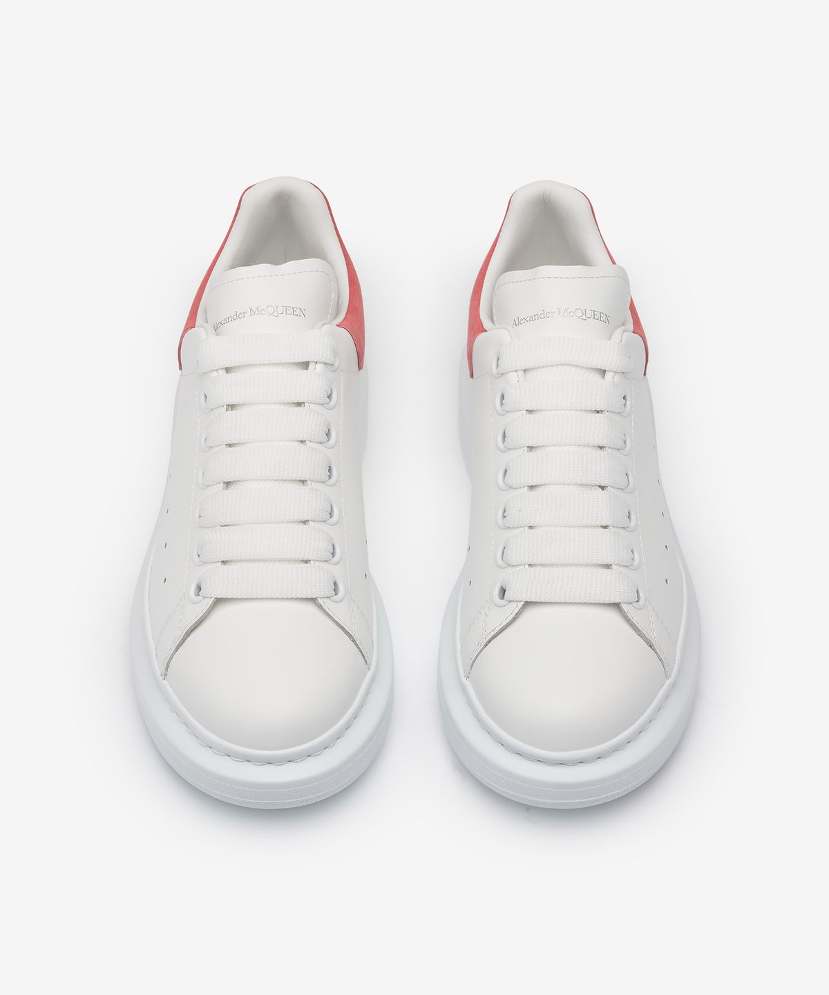 알렉산더 맥퀸(ALEXANDER McQUEEN) 오버사이즈 스니커즈 - 화이트:코랄 / 553770WHGP79663