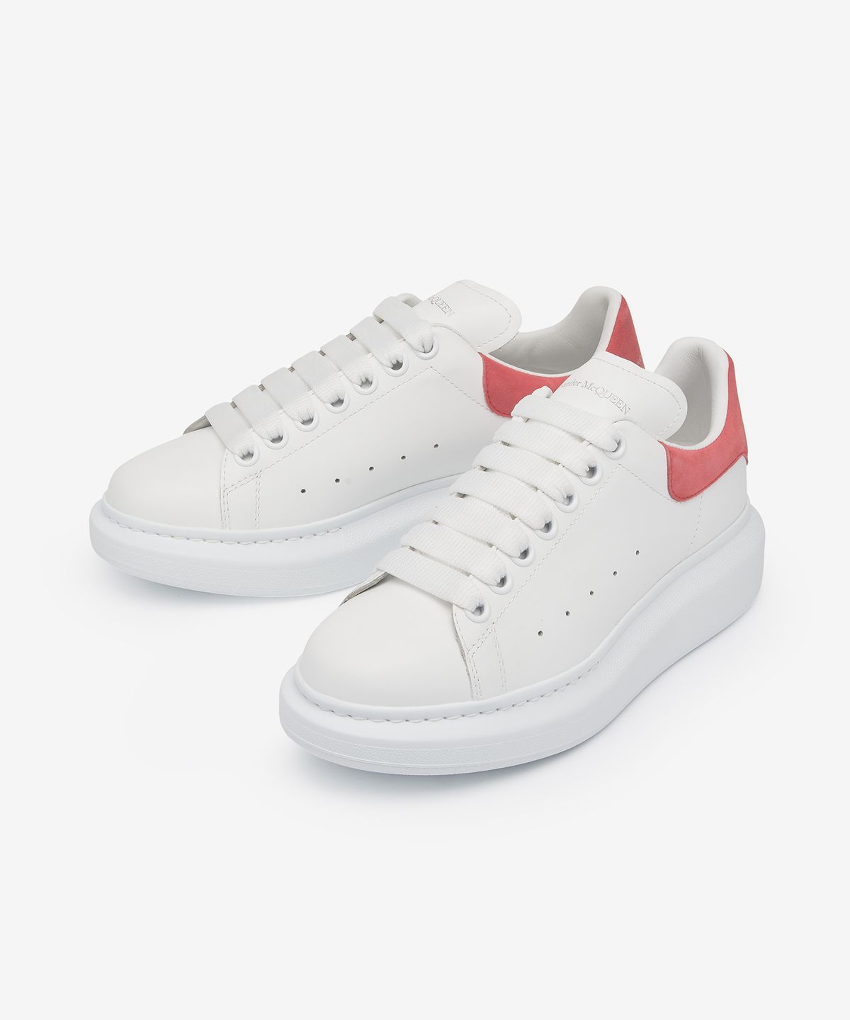 알렉산더 맥퀸(ALEXANDER McQUEEN) 오버사이즈 스니커즈 - 화이트:코랄 / 553770WHGP79663