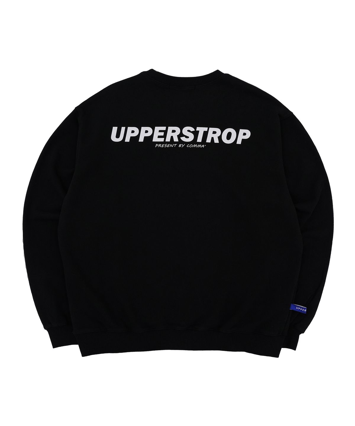 어퍼스트롭(UPPERSTROP) [UP9035] 오리지널 로고 맨투맨 블랙