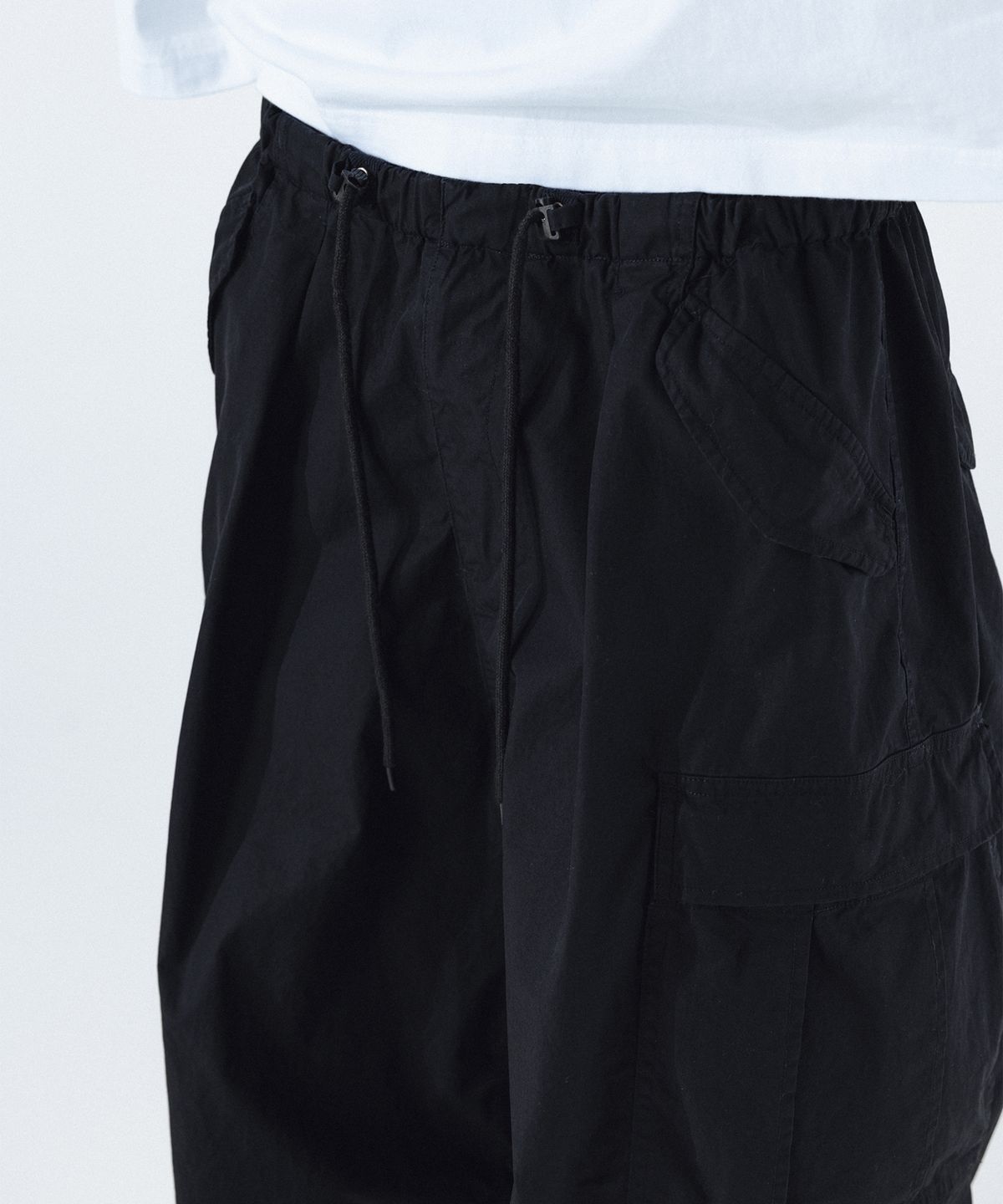 앵글런(ANGLAN) Field Vijo Balloon Pants - Black