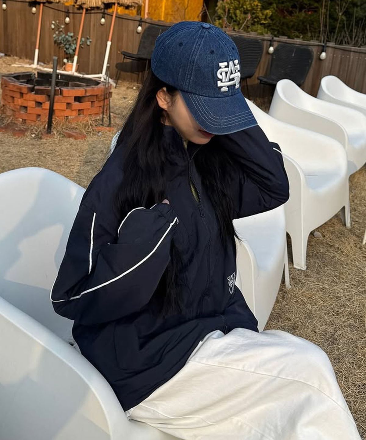 어반디타입(URBANDTYPE) OL209_러닝클럽 트랙 자켓_네이비