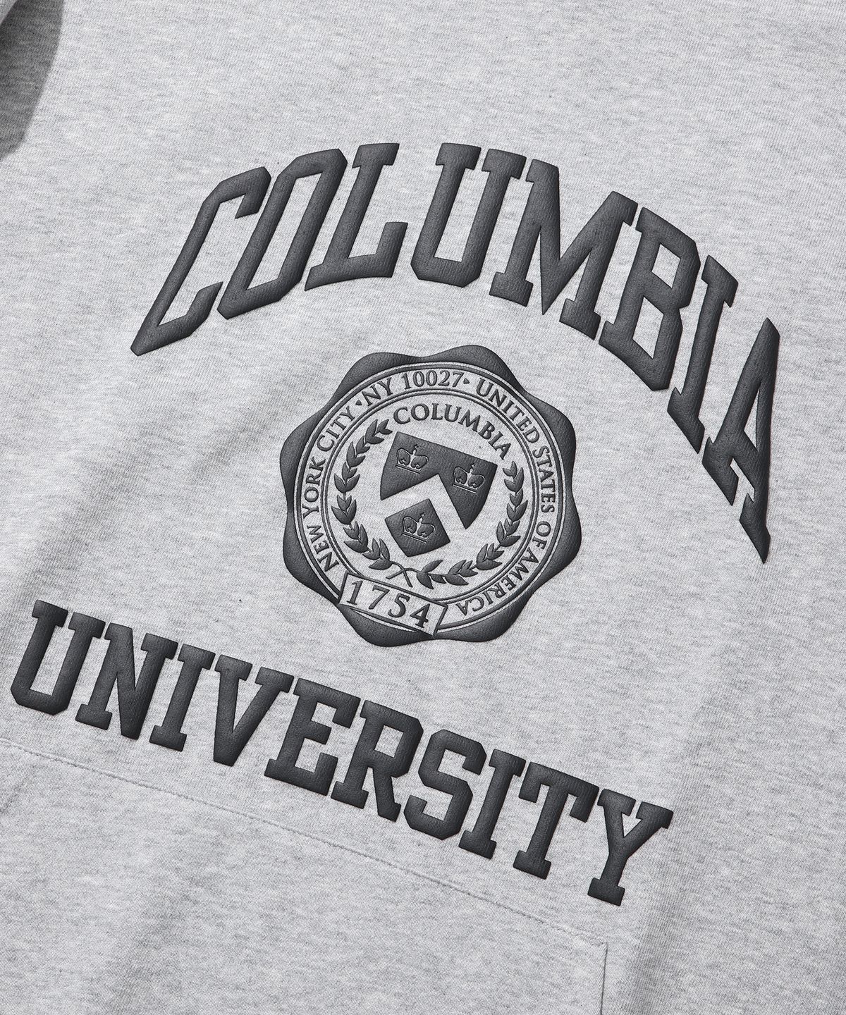 컬럼비아 유니버시티(COLUMBIA UNIVERSITY) UNIVERSITY SEAL LIGHT TERRY HOODIE 멜란지그레이