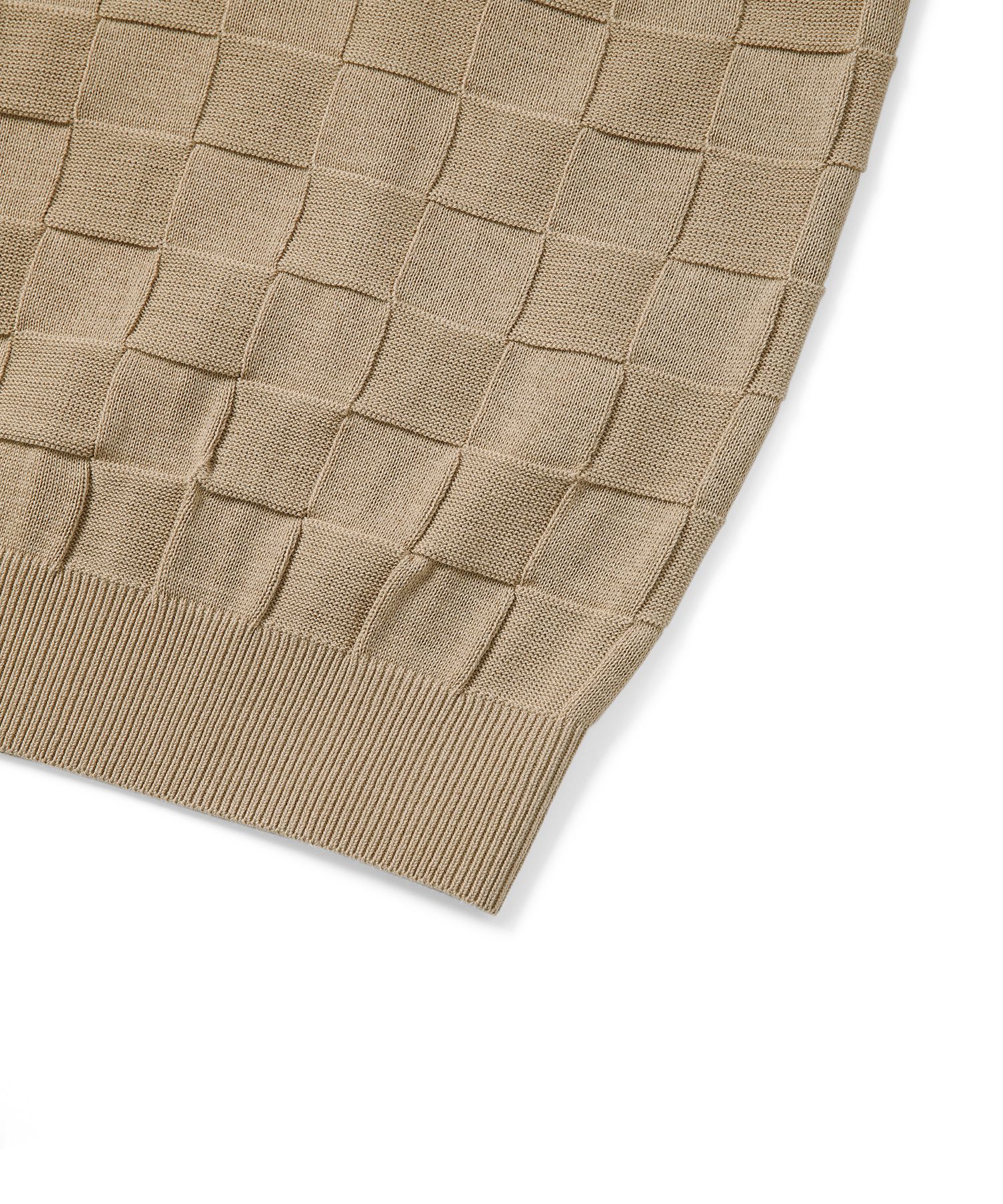 MUSINSA | thisisneverthat® Reverse Block Cardigan Beige