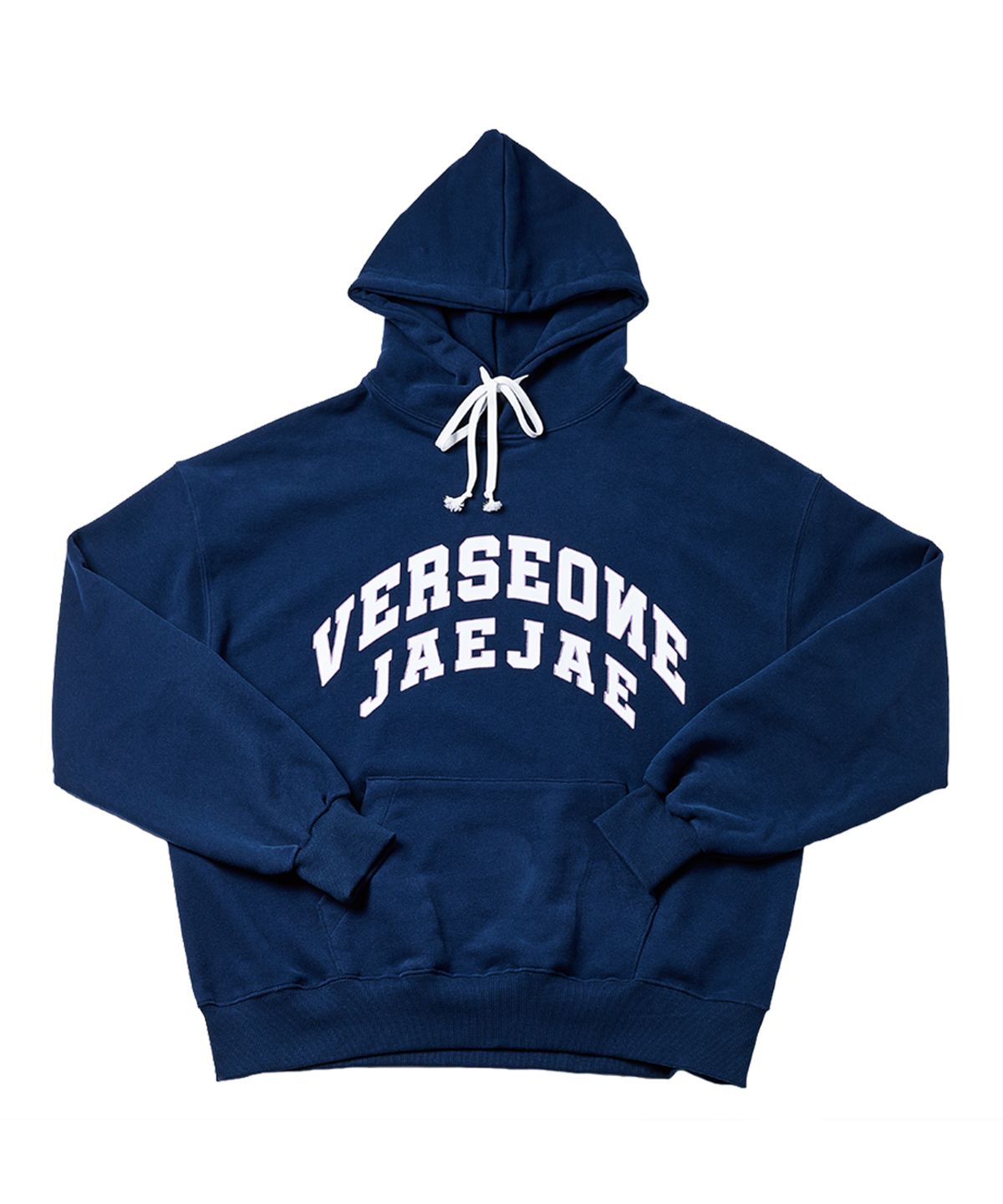 벌스원(VERSE ONE) VERSEONE X JAEJAE KITCHEN ARCH LOGO HOODIE NAVY