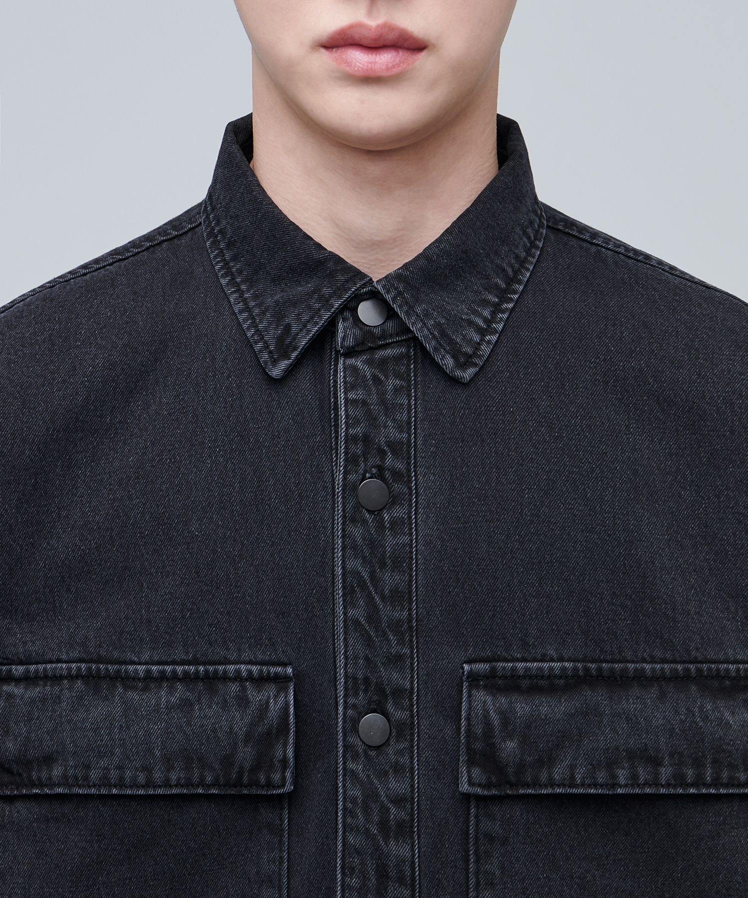 ★MUSINSA STANDARD★ Oversized double pocket denim shirt was MUSINSA | MUSINSA STANDARD OVERSIZED DOUBLE POCKET DENIM