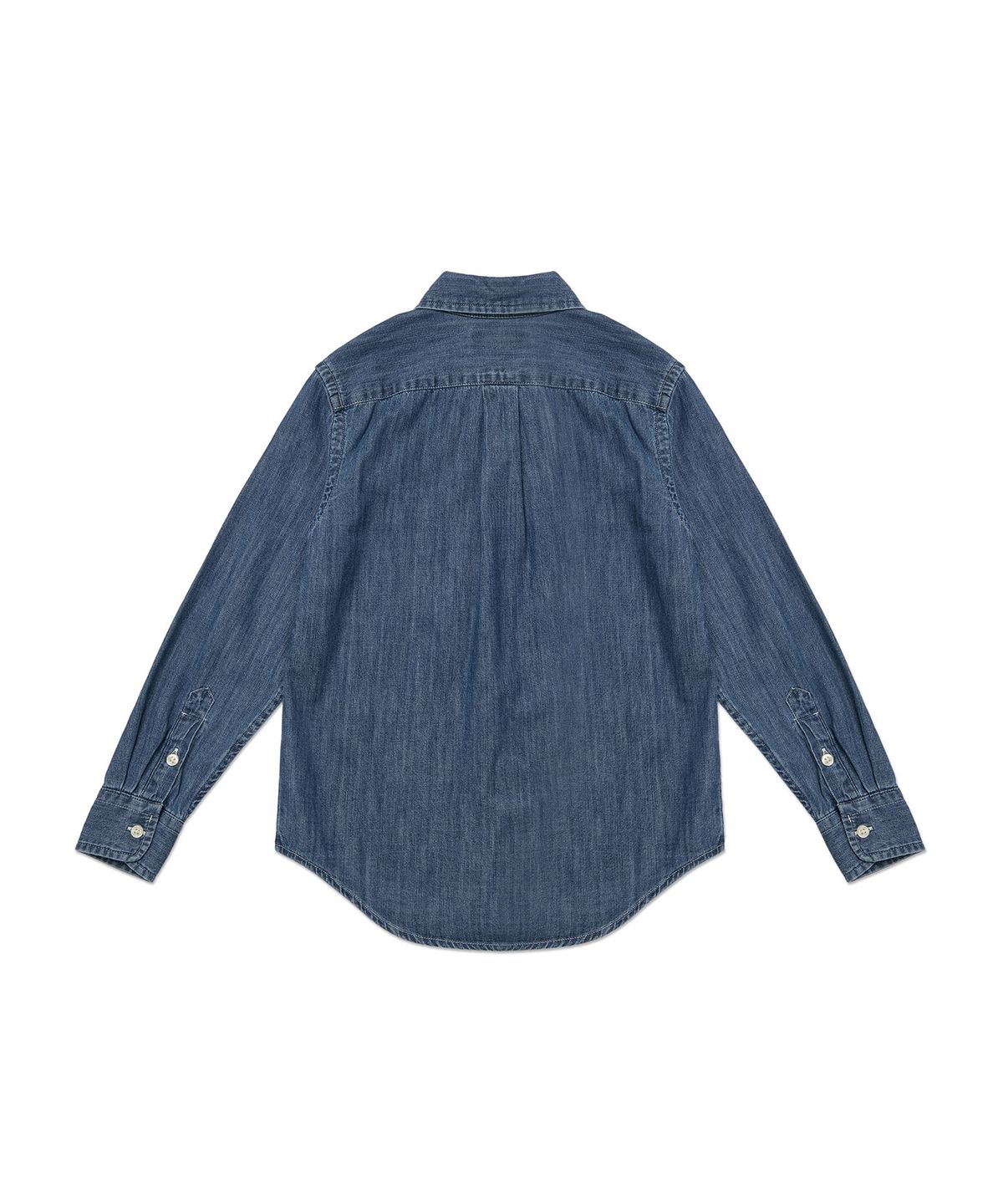 폴로 랄프 로렌 칠드런(POLO RALPH LAUREN CHILDREN) 남아 8-18세 코튼 샴브레이 셔츠 - 다크 블루