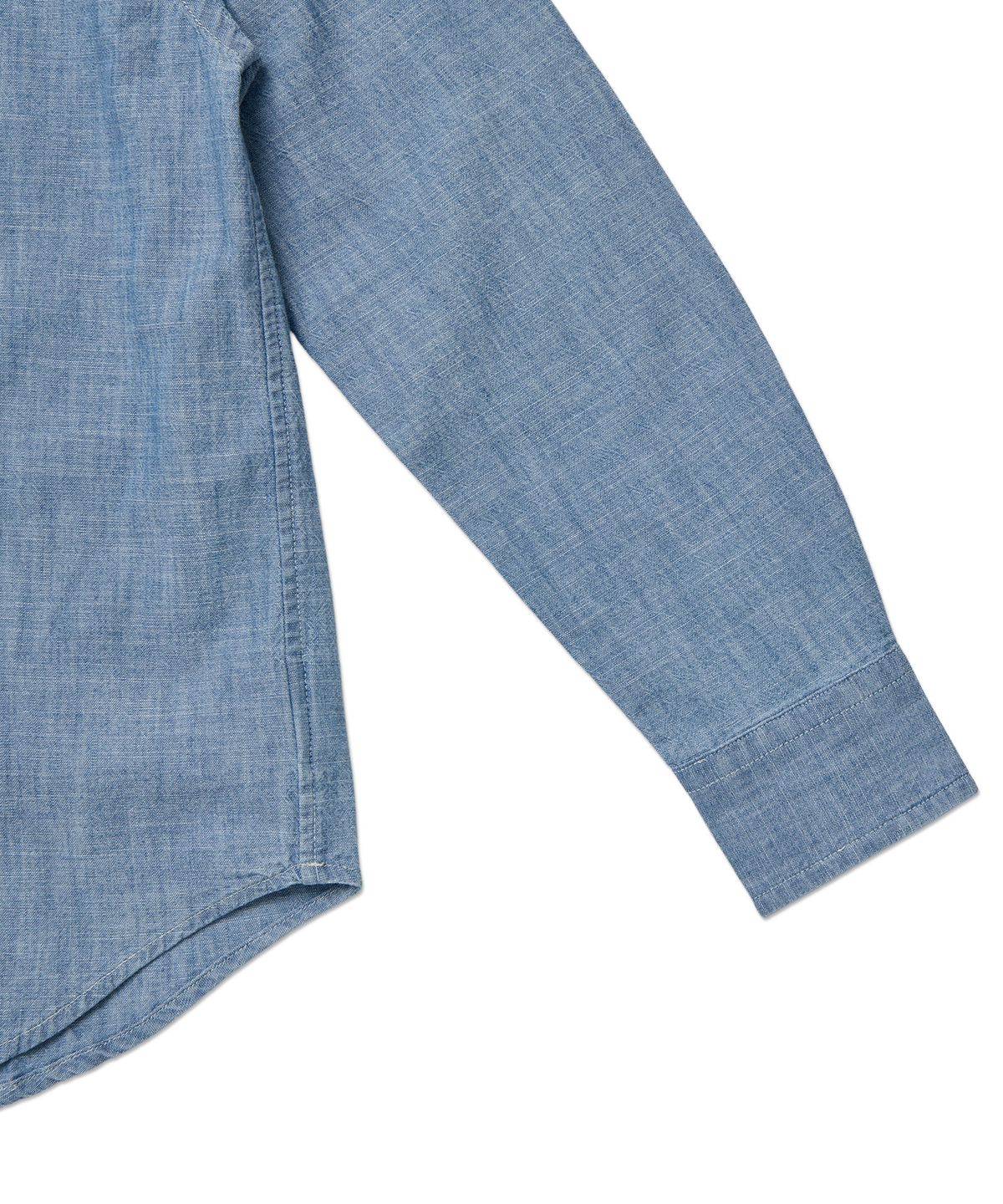 폴로 랄프 로렌 칠드런(POLO RALPH LAUREN CHILDREN) 남아 8-18세 코튼 샴브레이 셔츠 - 블루