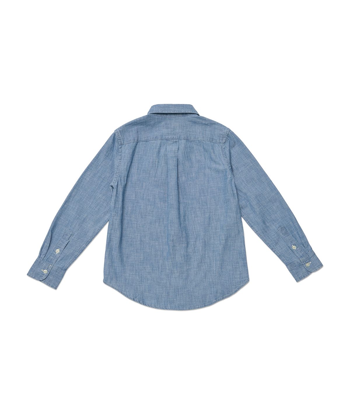 폴로 랄프 로렌 칠드런(POLO RALPH LAUREN CHILDREN) 남아 8-18세 코튼 샴브레이 셔츠 - 블루