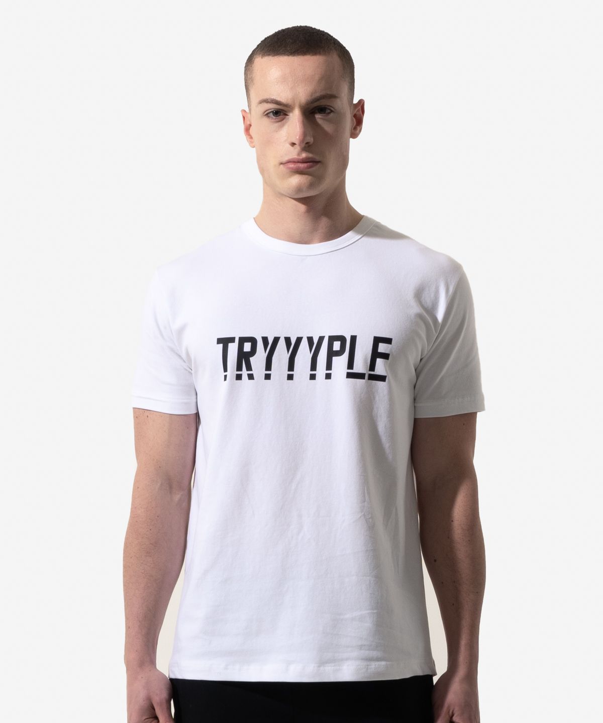 노이스스튜디오(NOICE STUDIO) 노이스 스튜디오 Focus 로고 머슬 반팔 티셔츠 Logo Muscle T-Shirt - 화이트