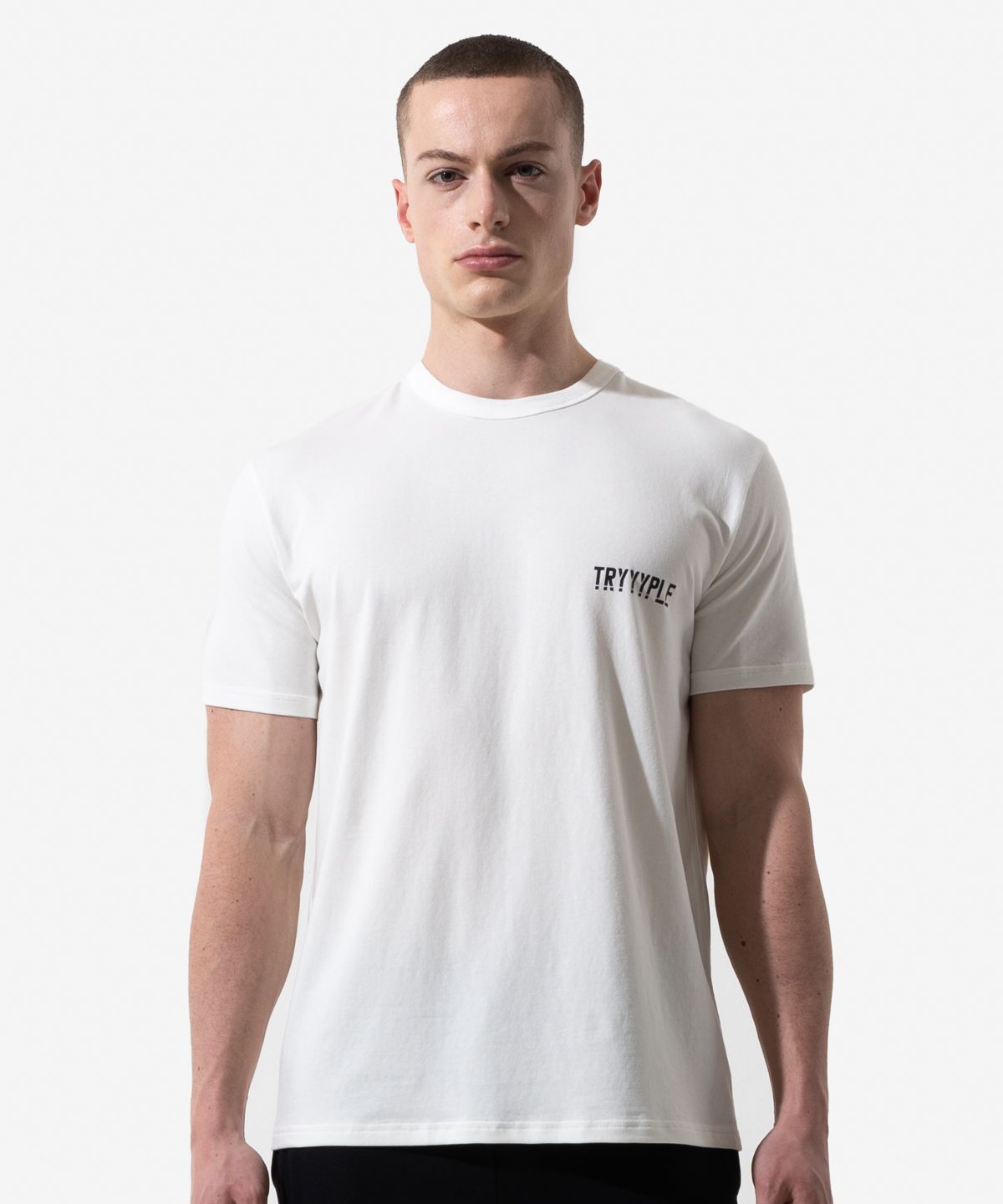 노이스스튜디오(NOICE STUDIO) 노이스 스튜디오 Focus 심플 머슬 반팔 티셔츠 Simple Muscle T-Shirt - 화이트