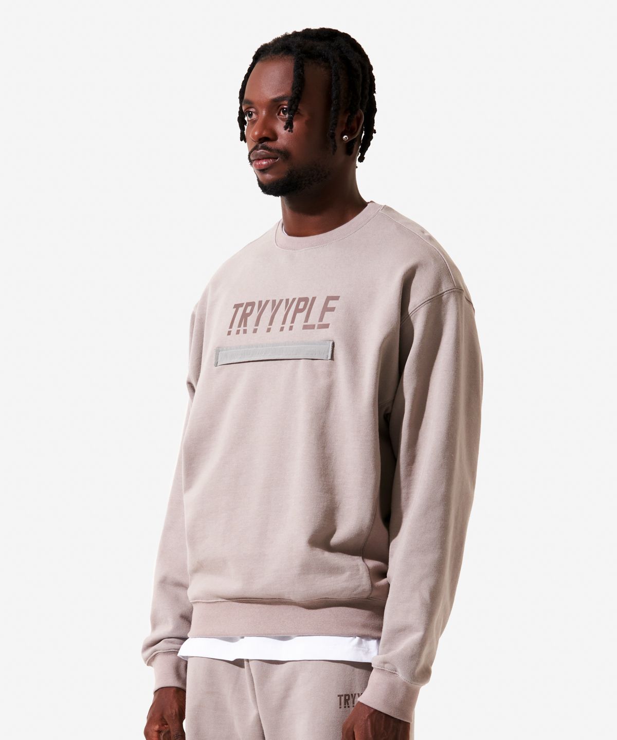 노이스스튜디오(NOICE STUDIO) 노이스 스튜디오 Potential 750 포켓 맨투맨 티셔츠 Pocket Sweatshirt - 타우페