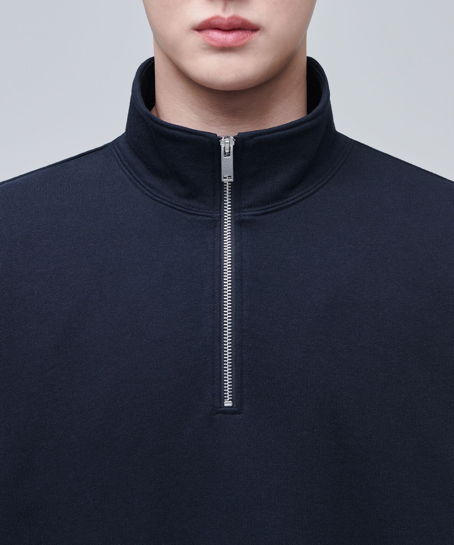 スウェット・トレーナー *MUSINSA STANDARD* Oversized collared half zip-up sweatshirt MUSINSA | MUSINSA STANDARD Oversized Collared Half Zip-up