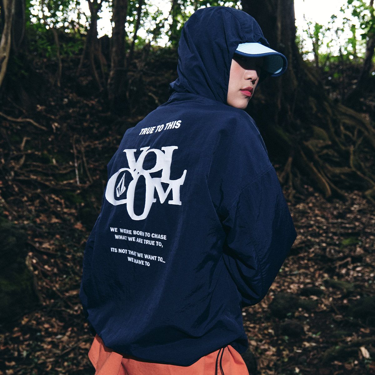 볼컴(VOLCOM) Breathable 더블지퍼 오버핏 후드자켓(라이트 그레이)