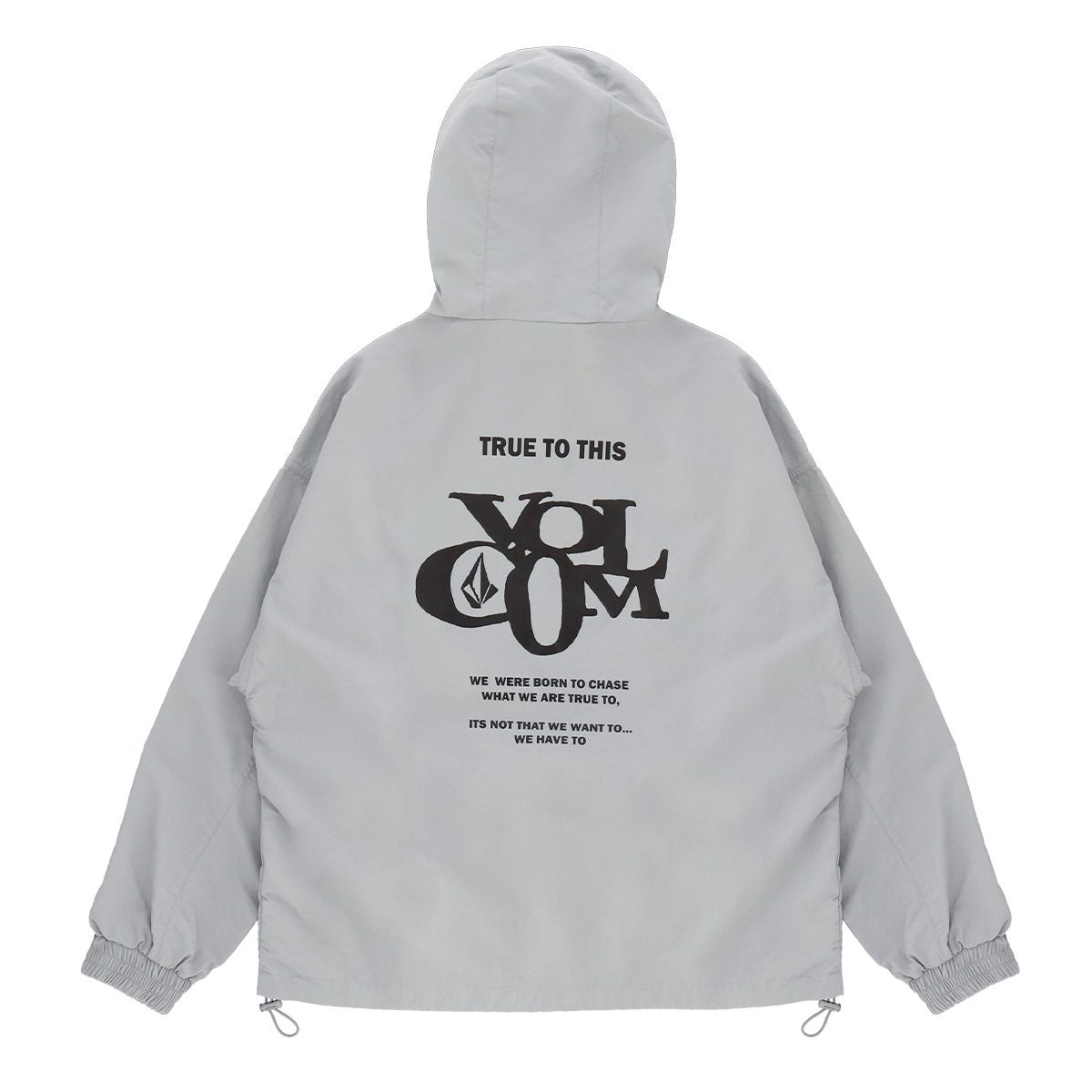 볼컴(VOLCOM) Breathable 더블지퍼 오버핏 후드자켓(라이트 그레이)