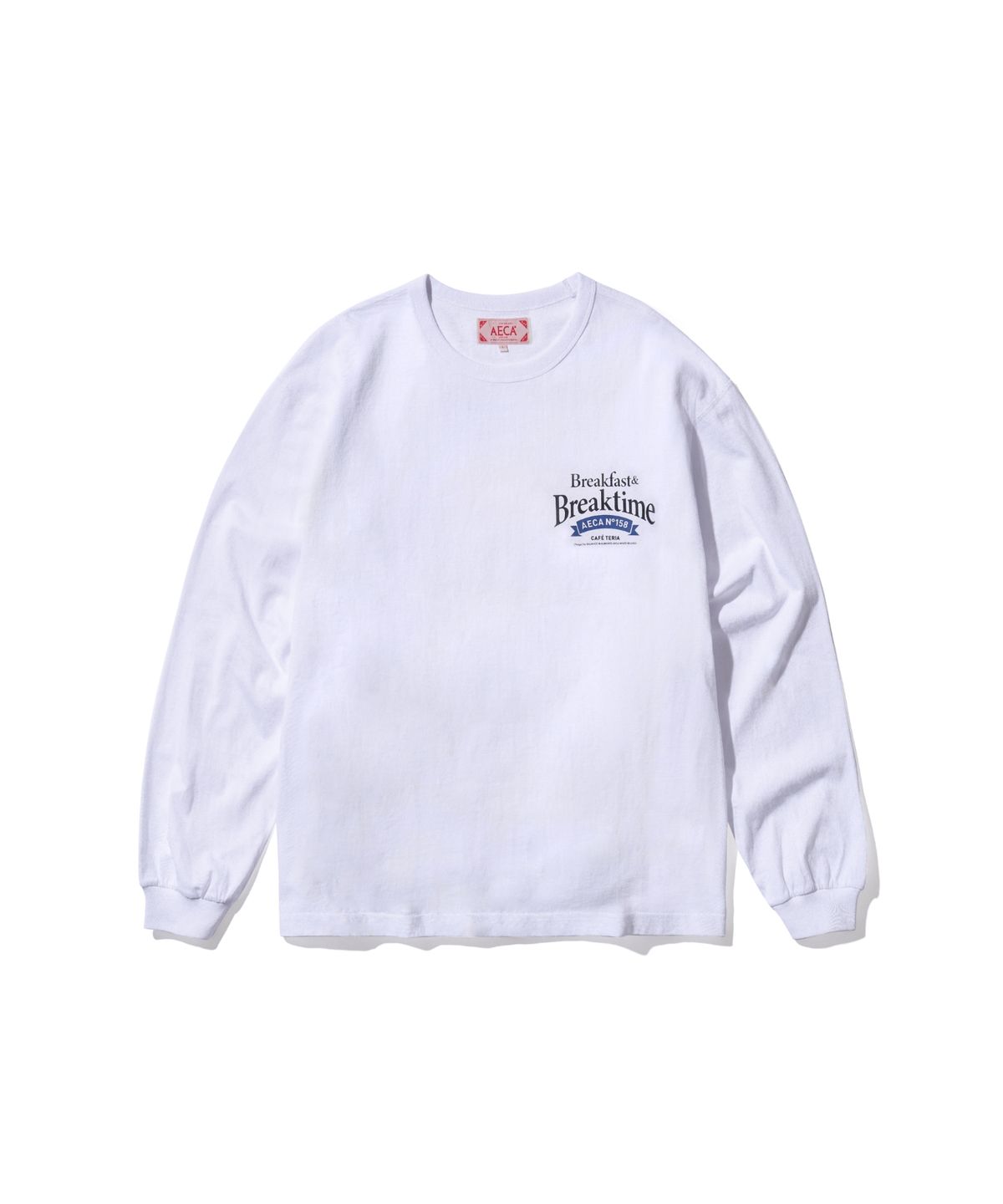 에이카화이트(AECA) MORNING CAFE LONG SLEEVE-WHITE
