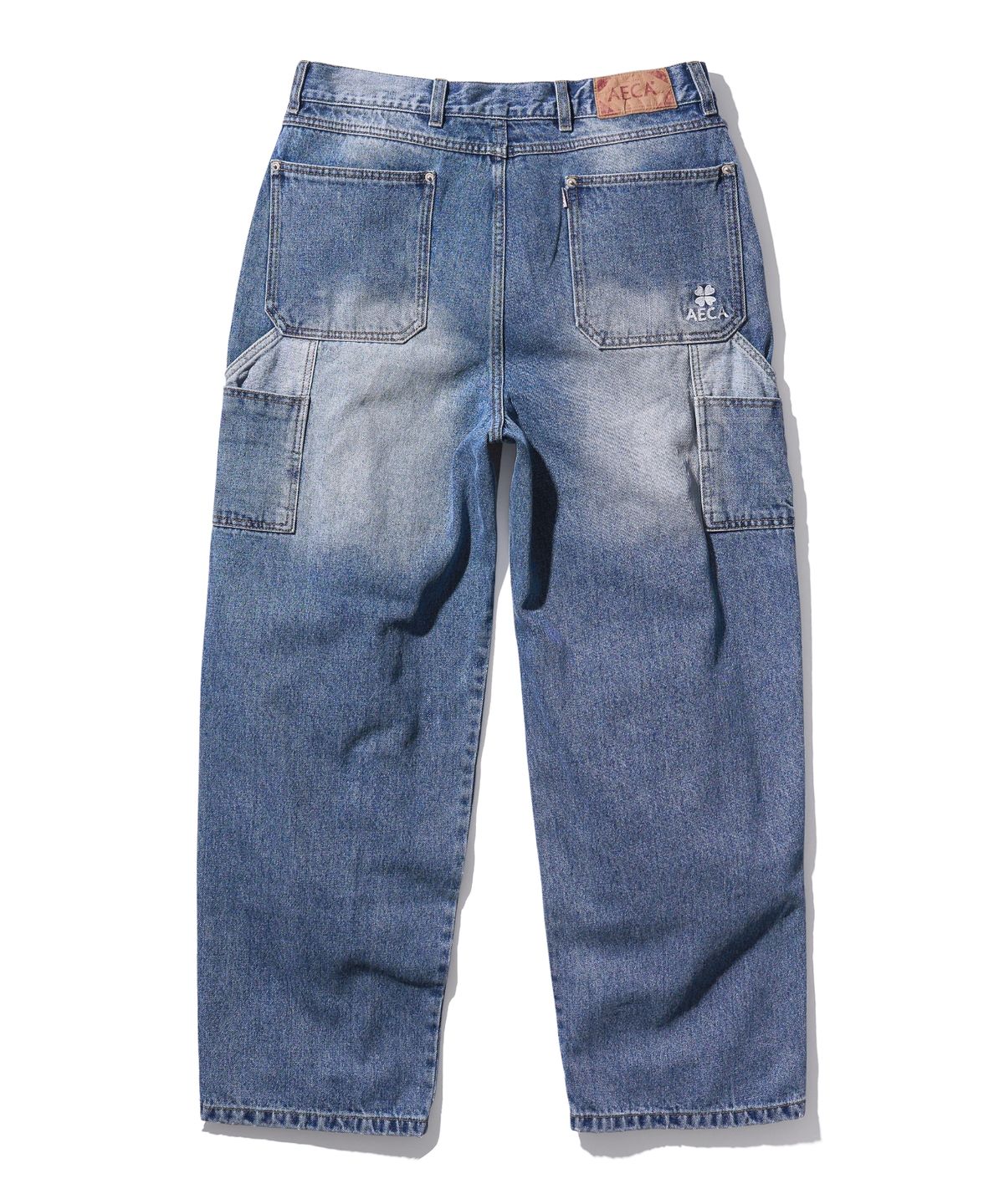 에이카화이트(AECA) DOUBLE KNEE PAINTED DENIM-BLUE