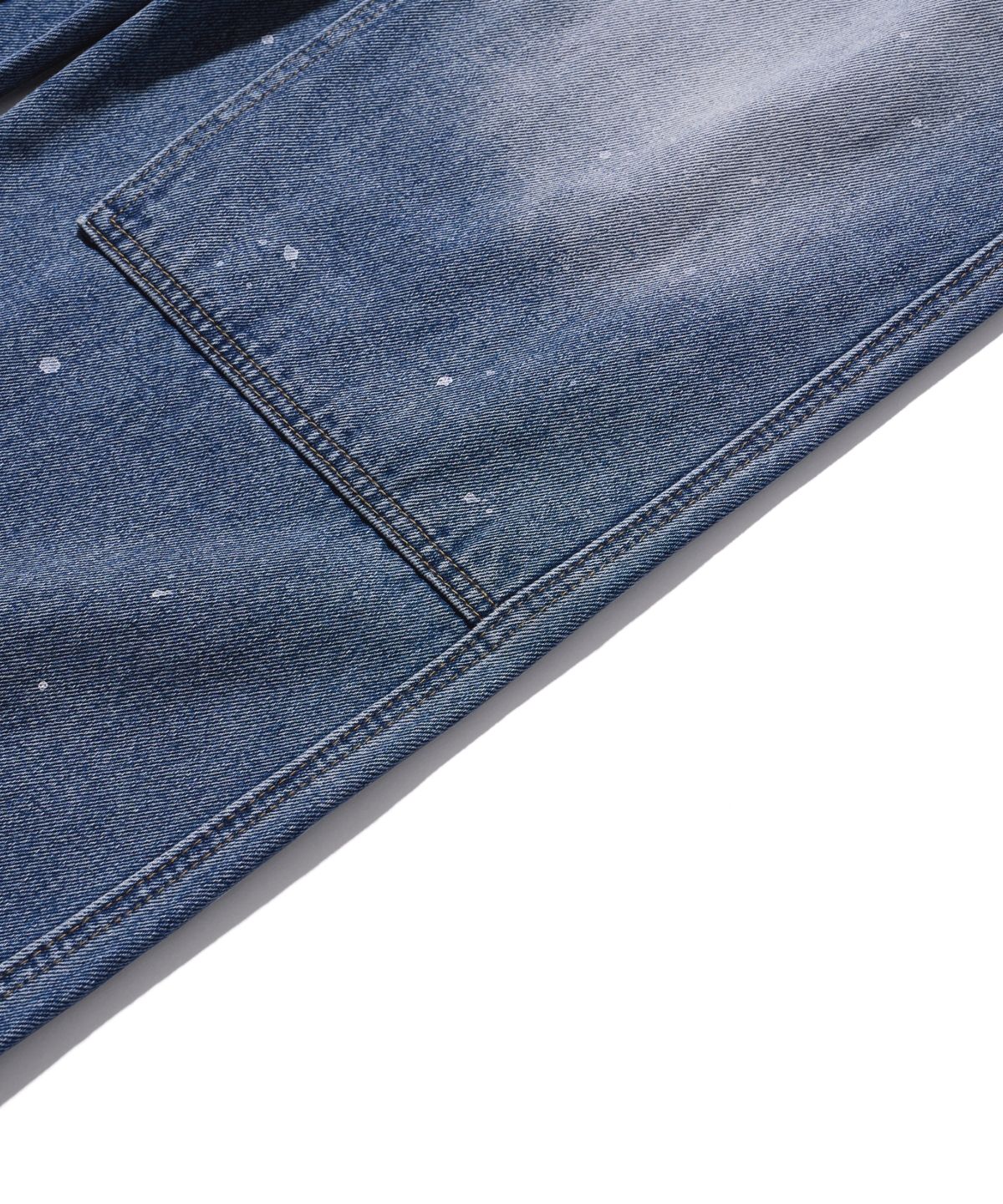 에이카화이트(AECA) DOUBLE KNEE PAINTED DENIM-BLUE