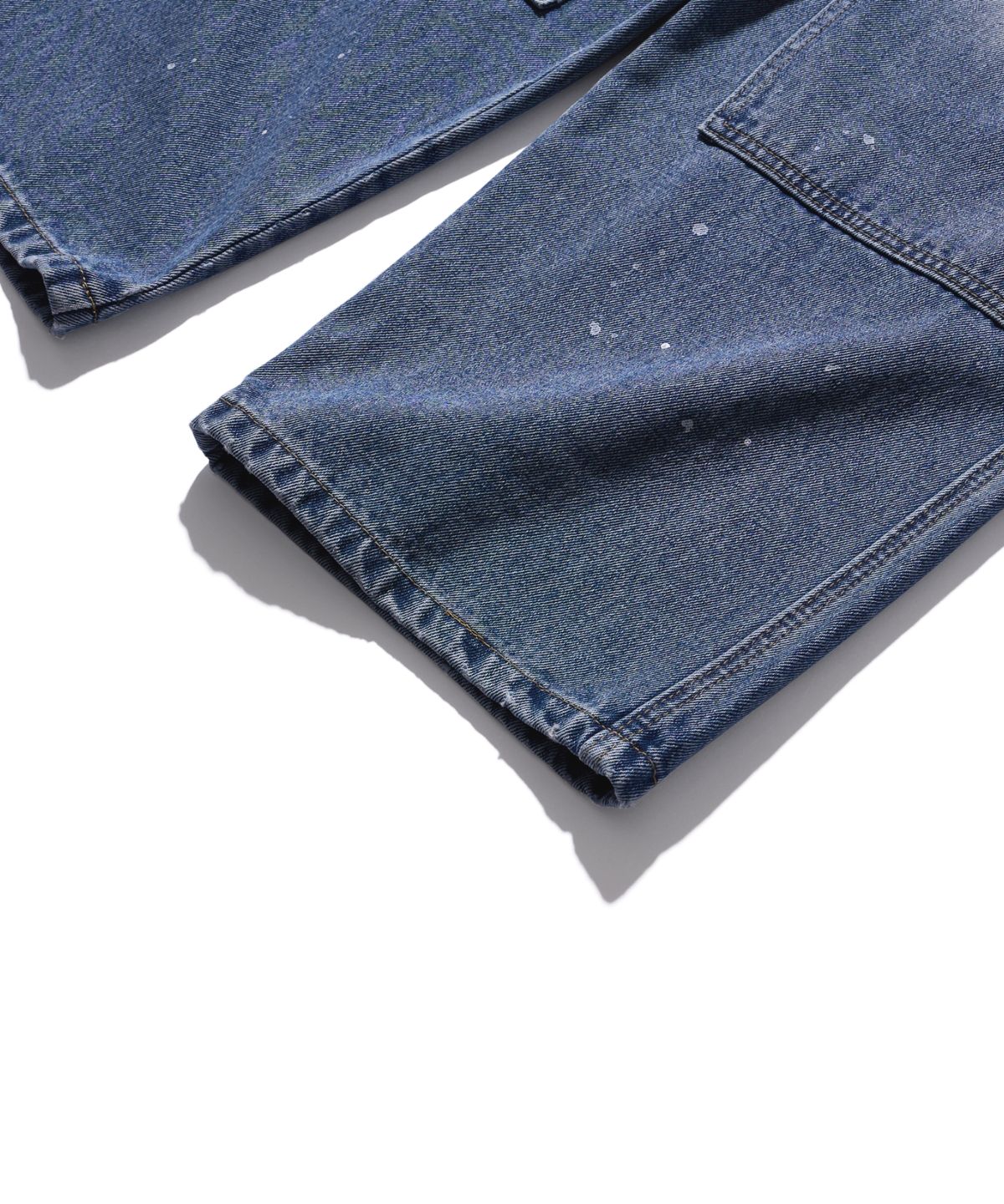 에이카화이트(AECA) DOUBLE KNEE PAINTED DENIM-BLUE