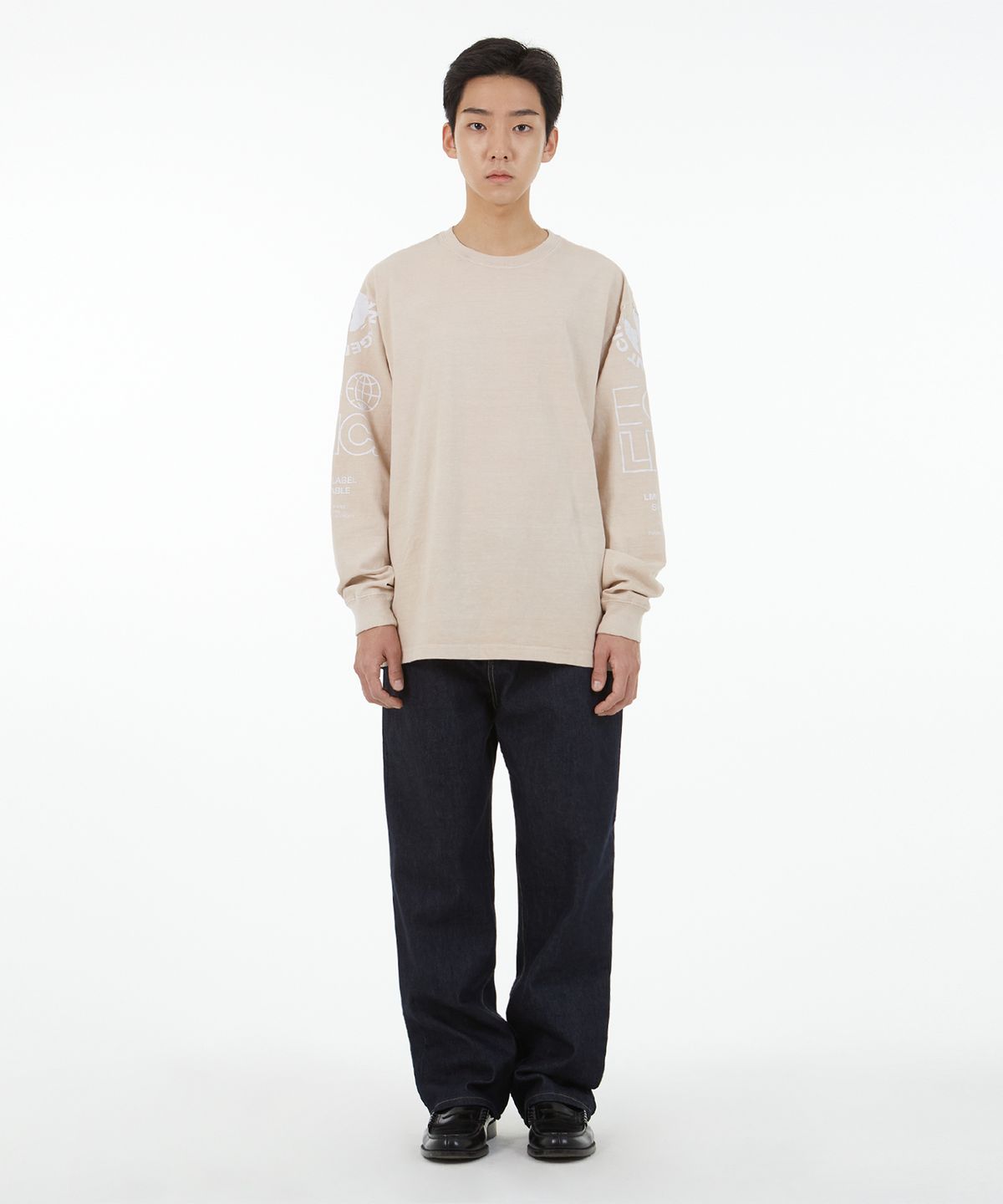 엘엠씨(LMC) LMC ORGANIC DYED LONG SLV TEE beige